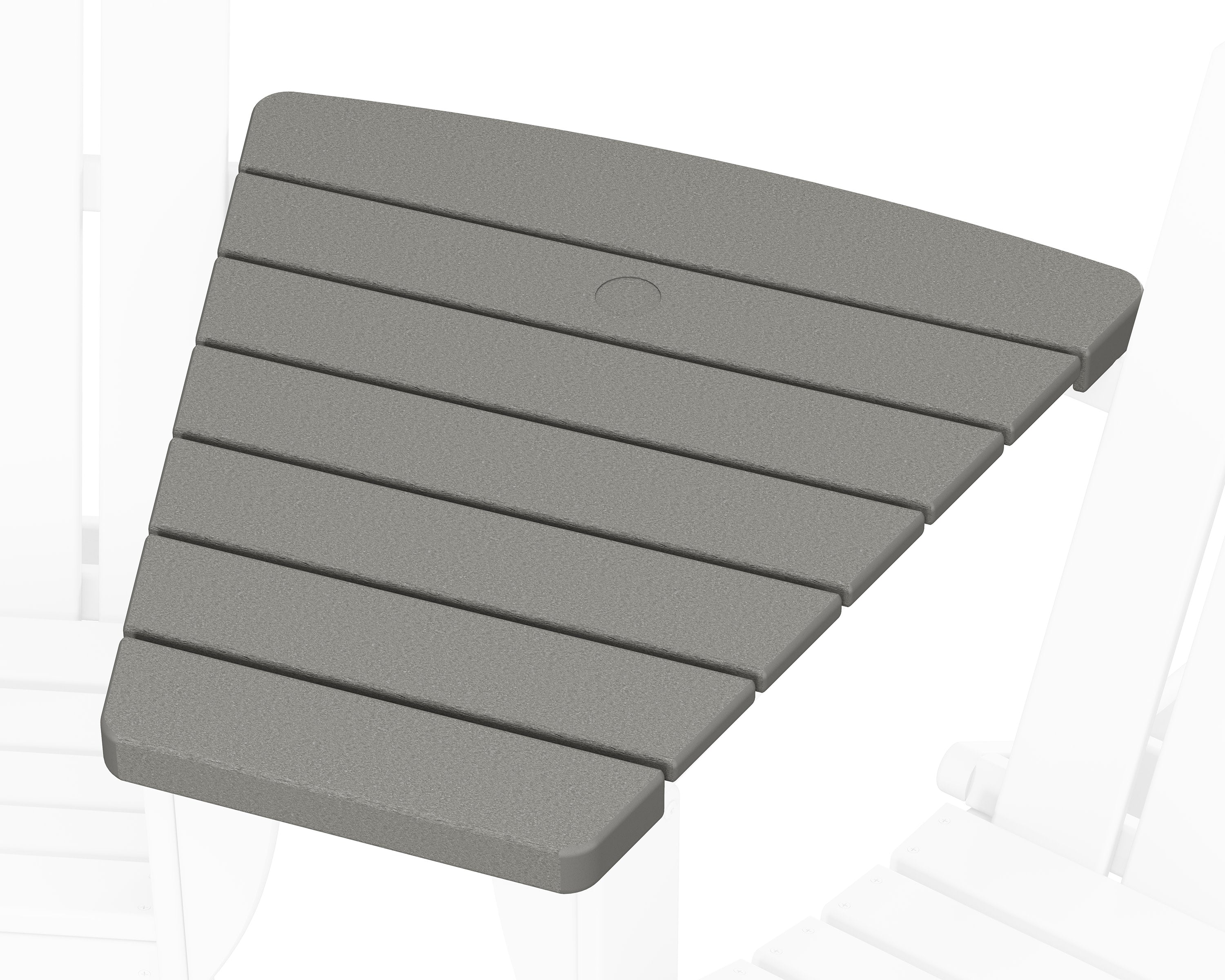Classic Series Angled Adirondack Connecting Table in Slate Grey