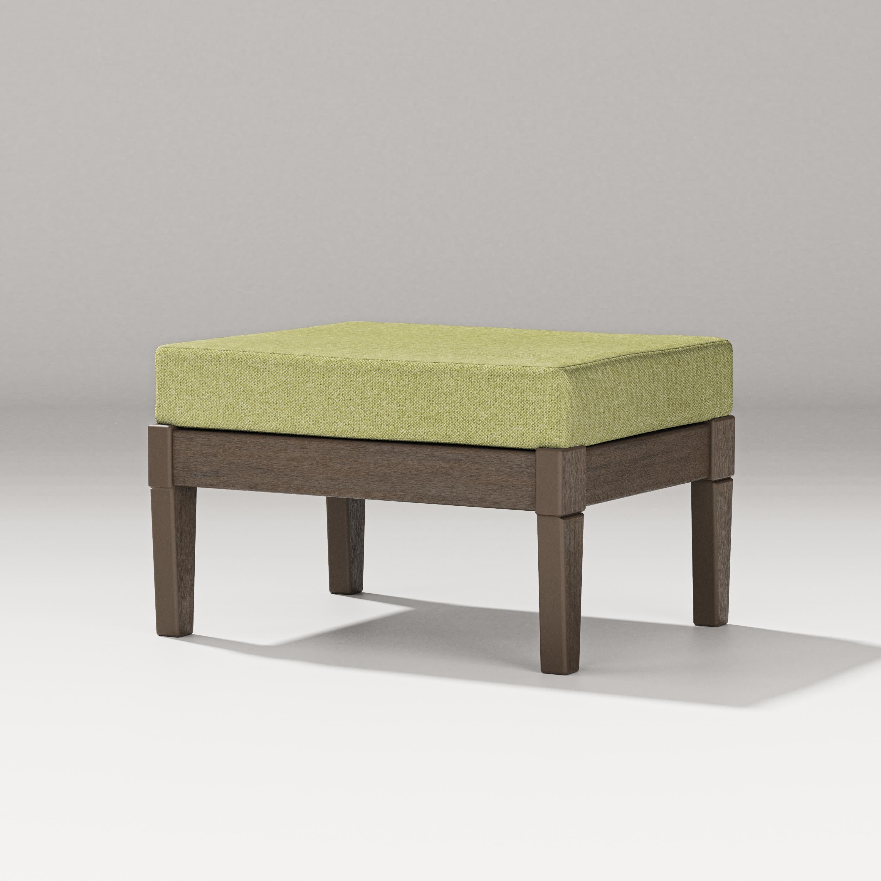Estate Lounge Ottoman in Kona / Chartreuse Boucle