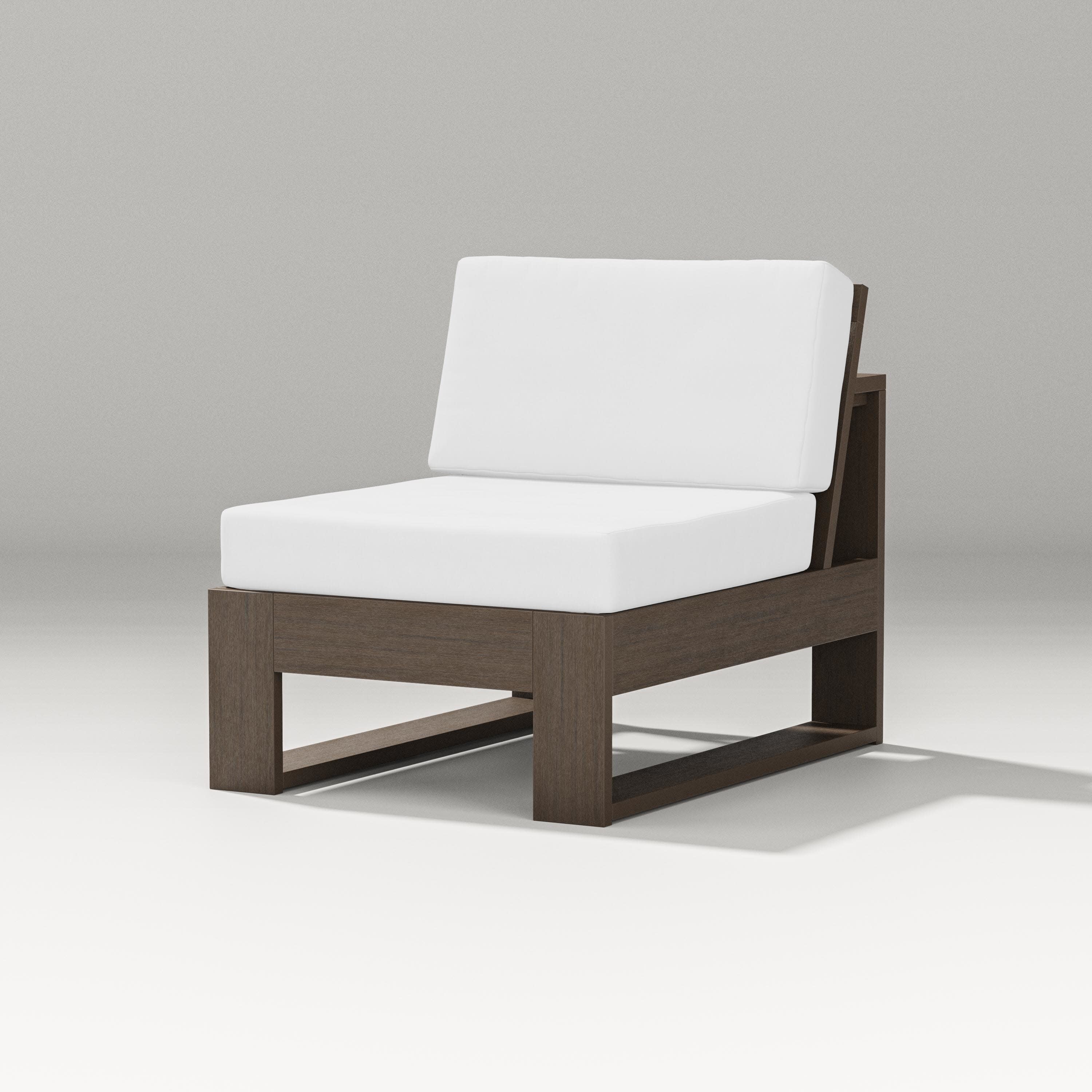 Latitude Modular Armless Chair in Kona / Natural