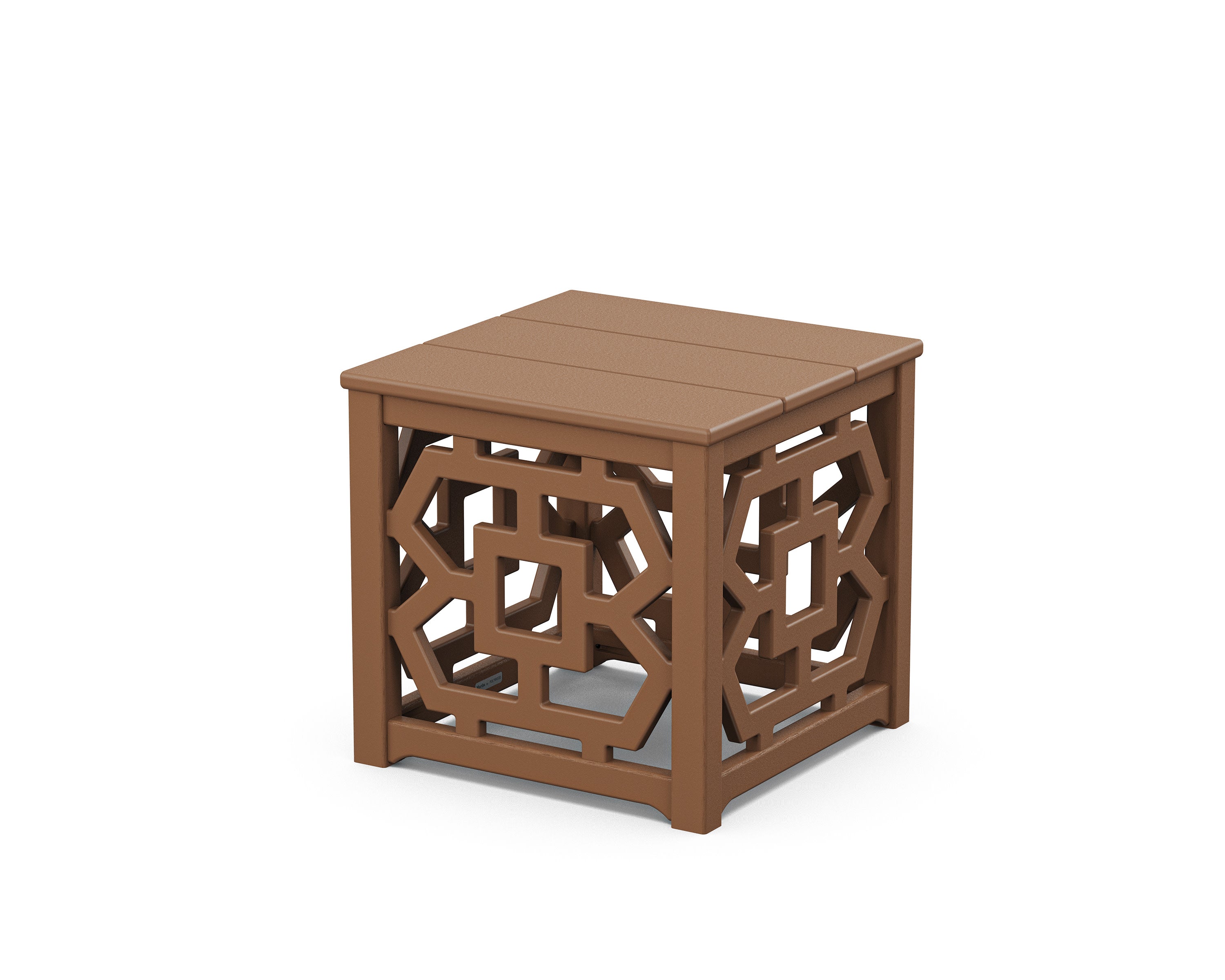 Chinoiserie Accent Table in Teak
