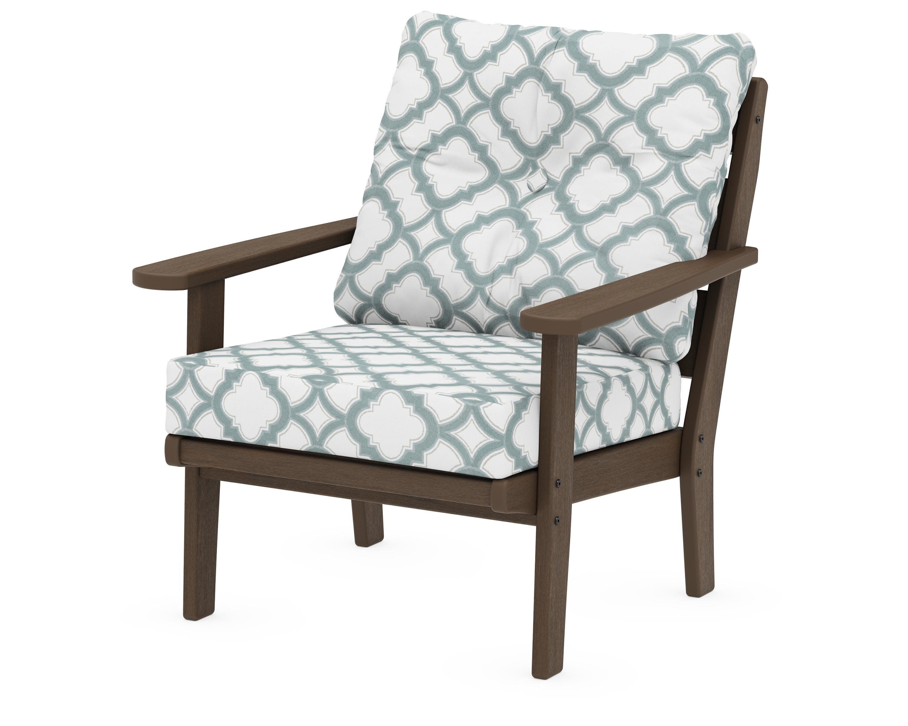 Lakeside Deep Seating Chair in Kona / Trellis Glacier Spa