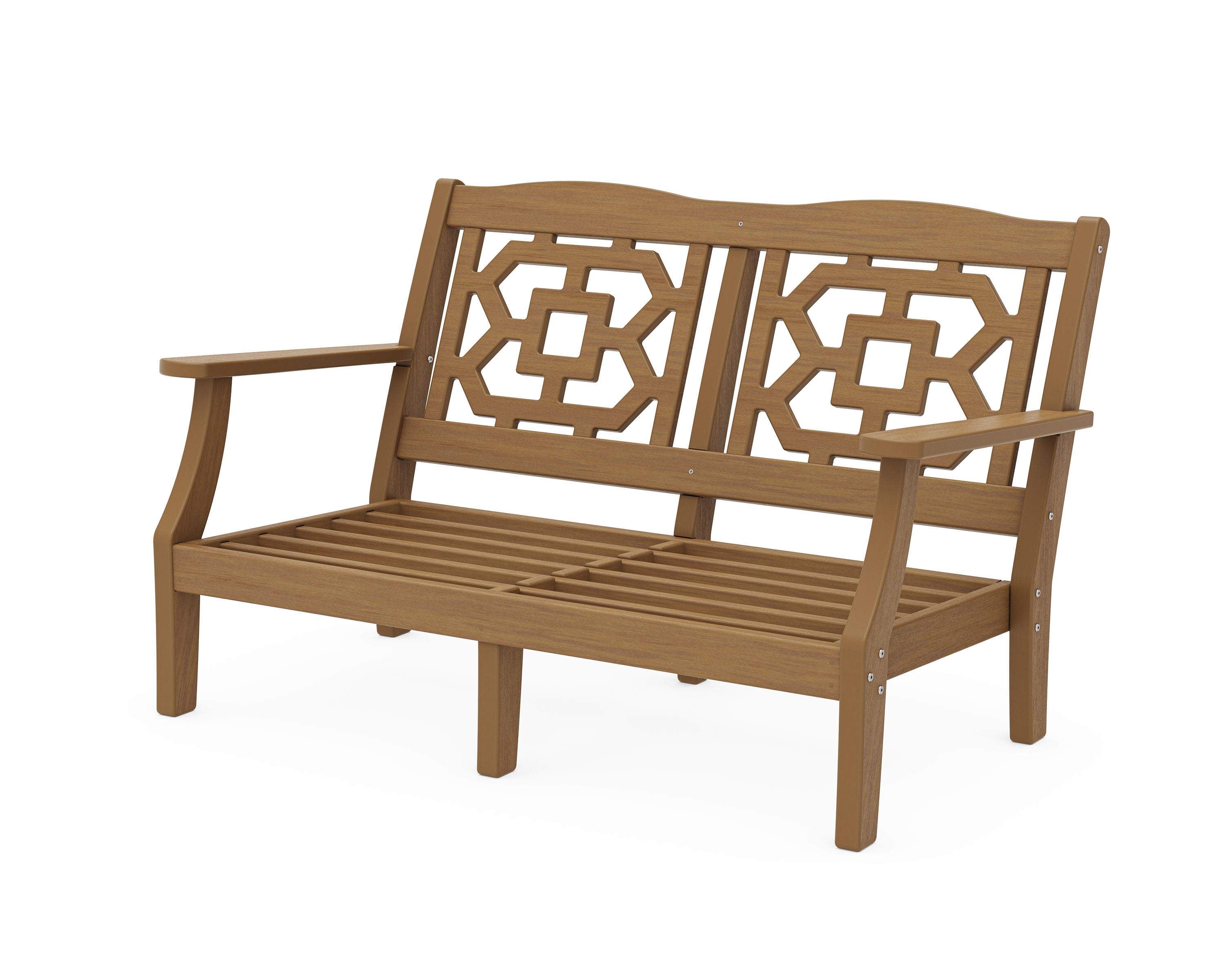 Chinoiserie Deep Seating Loveseat Frame in Natural