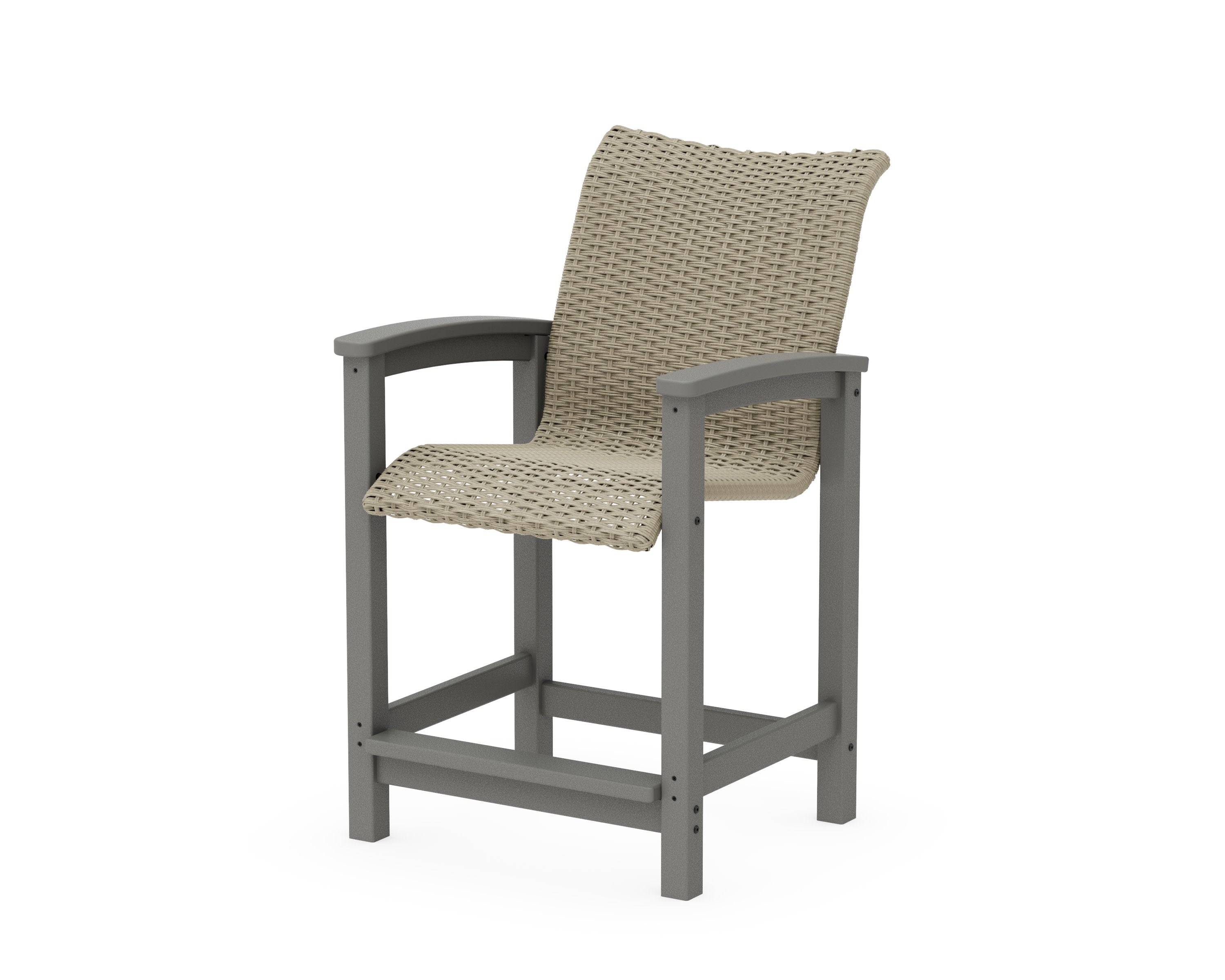 Coastal Woven Counter Chair