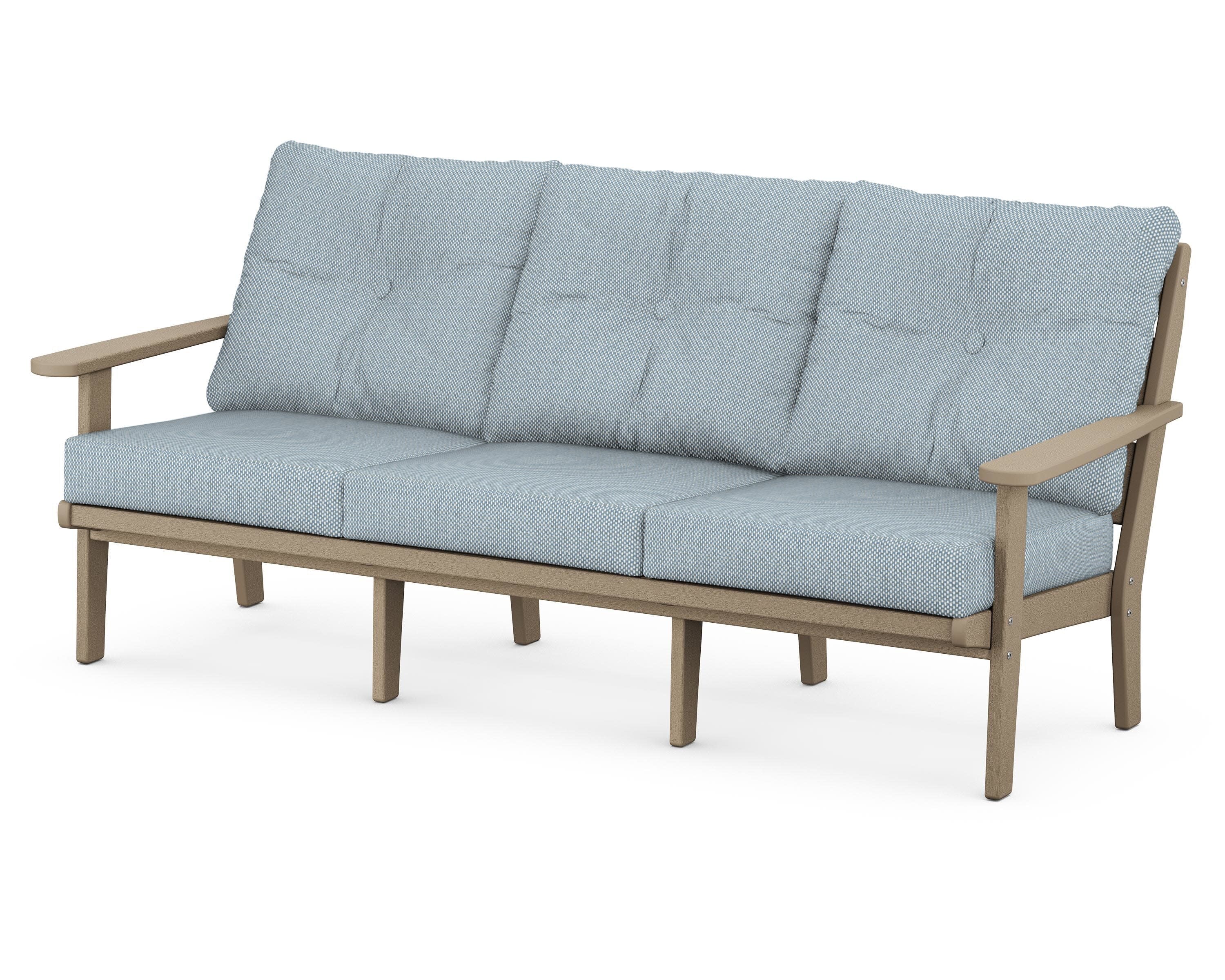 Lakeside Deep Seating Sofa in Vintage Sahara / Exhale Sky