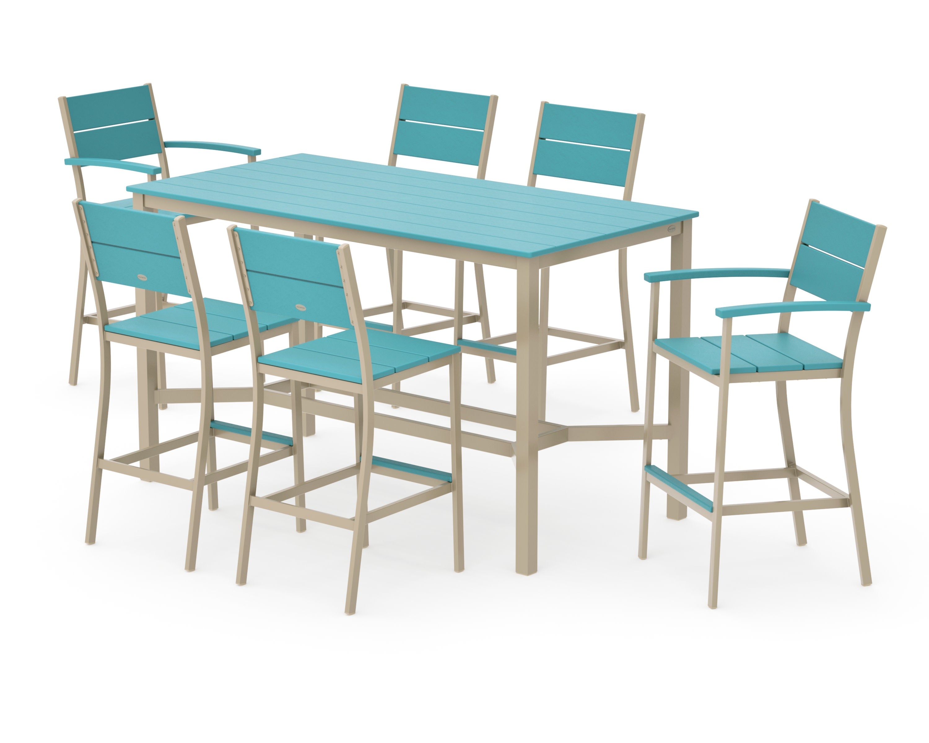 Main Street 7-Piece Bar Set in Sand / Aruba