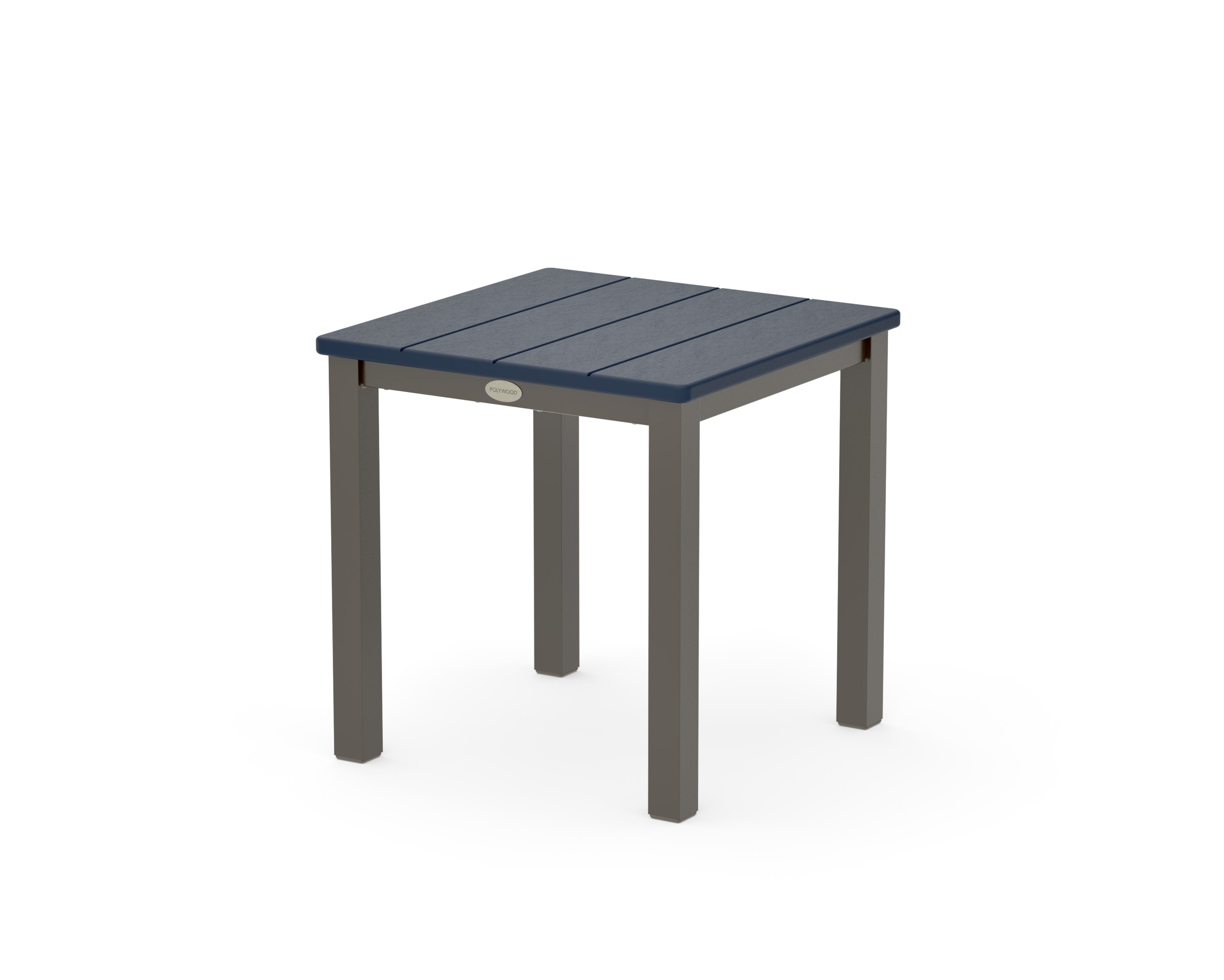 Main Street 18" Side Table in Bronze / Navy