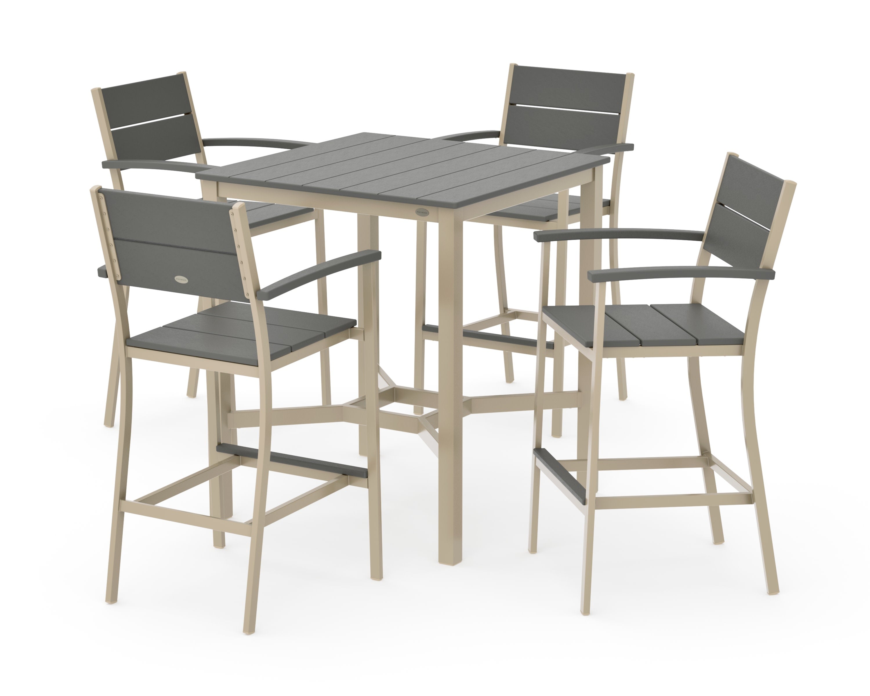 Main Street 5-Piece Bar Set in Sand / Slate Grey