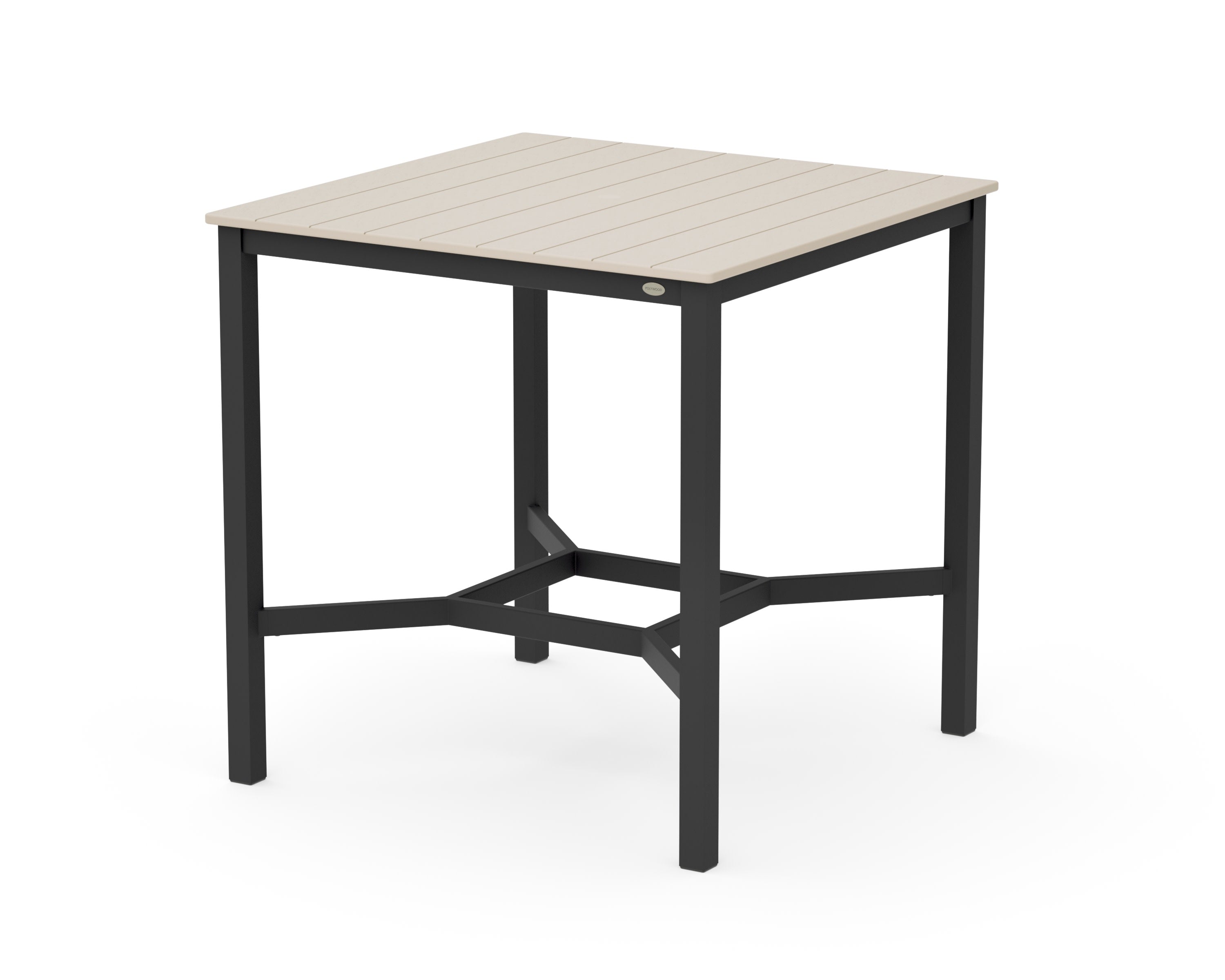 Main Street 42 x 42 Bar Table in Black / Sand