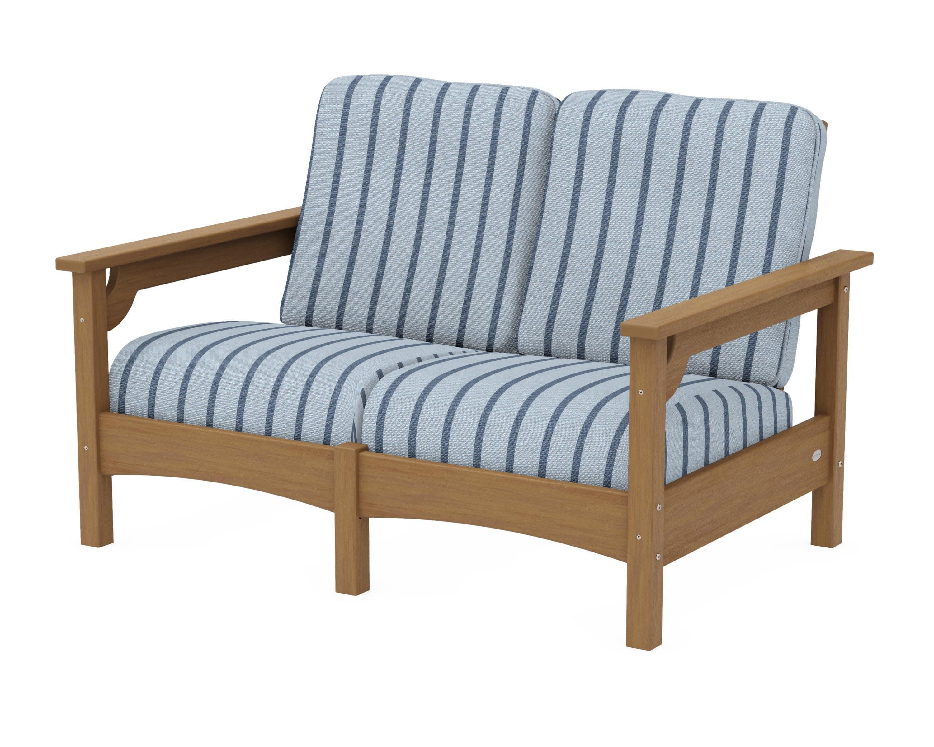 Club Loveseat in Natural / Unwind Sky