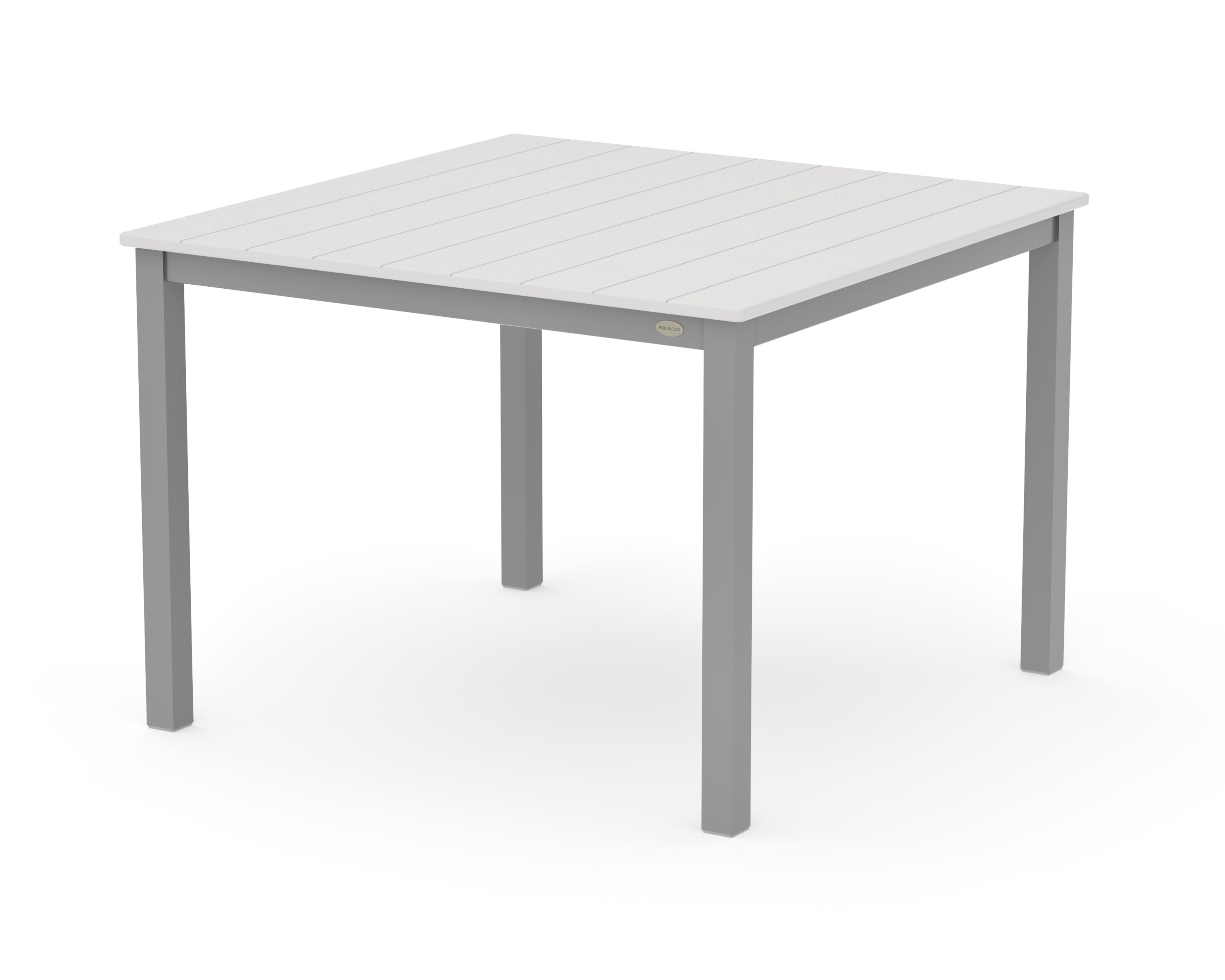 Main Street 42 x 42 Dining Table in Silver / Vintage White