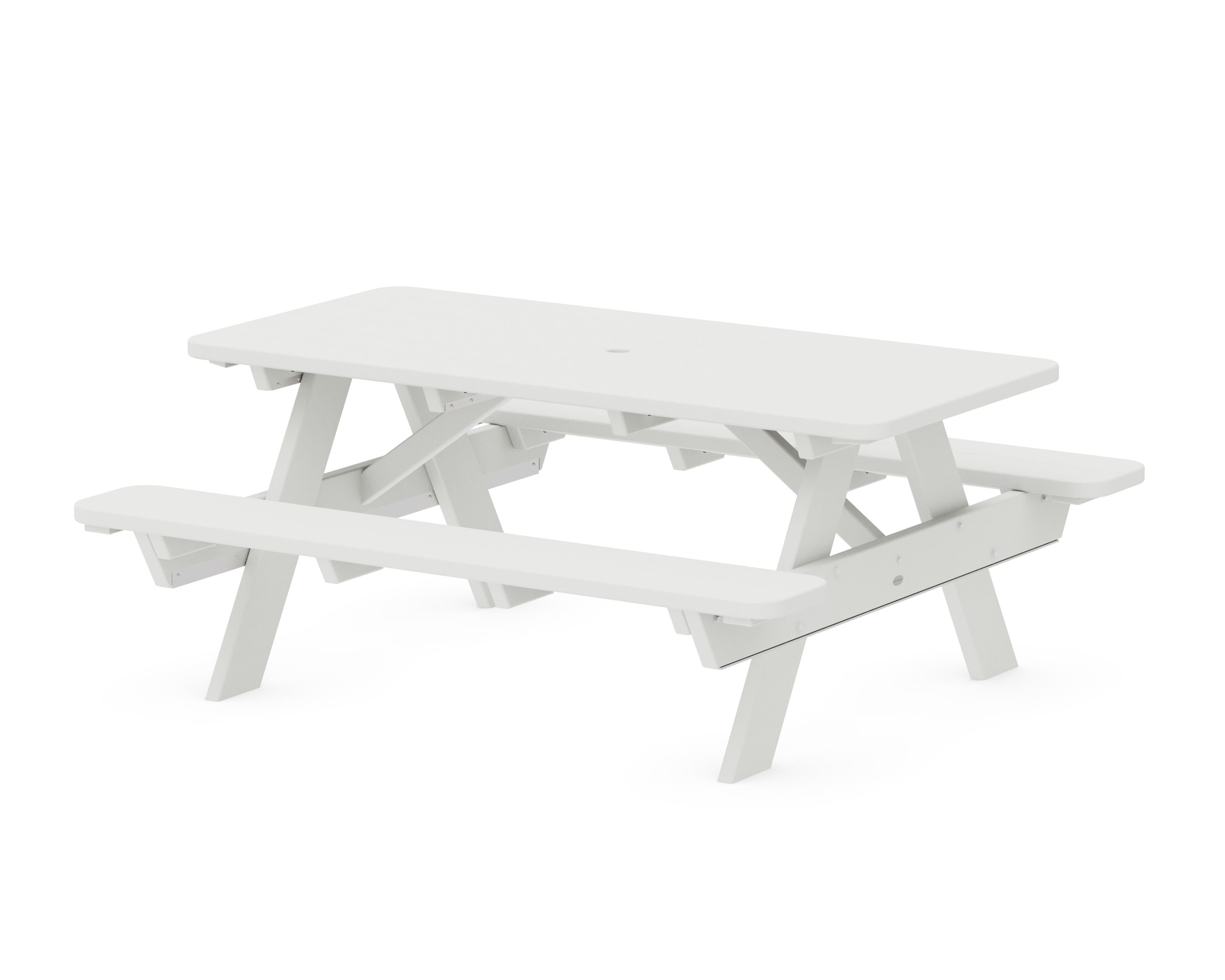 Park 72" Picnic Table in Vintage White