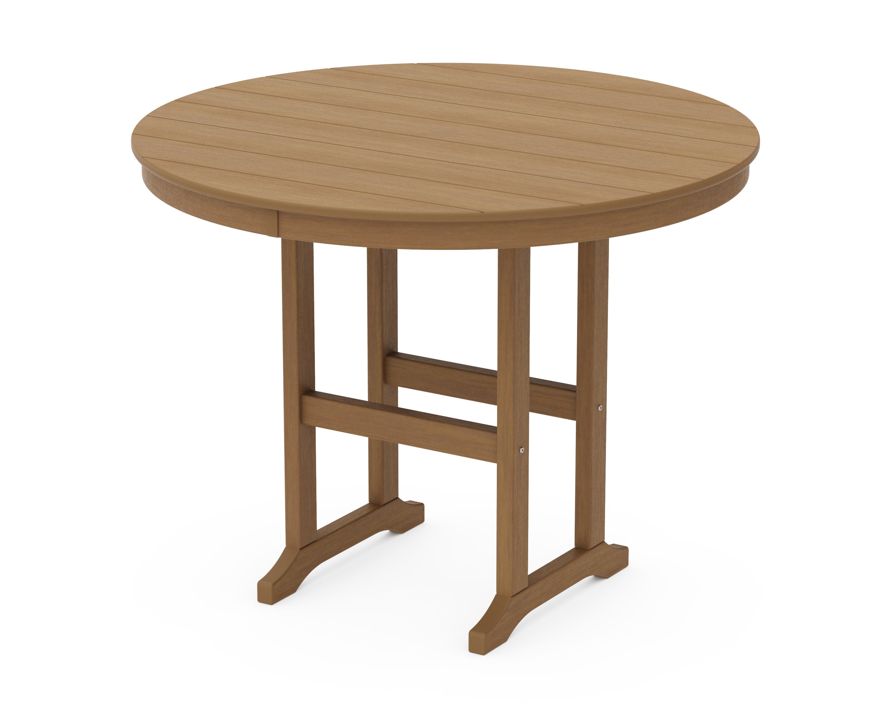 48" Round Farmhouse Counter Table in Natural