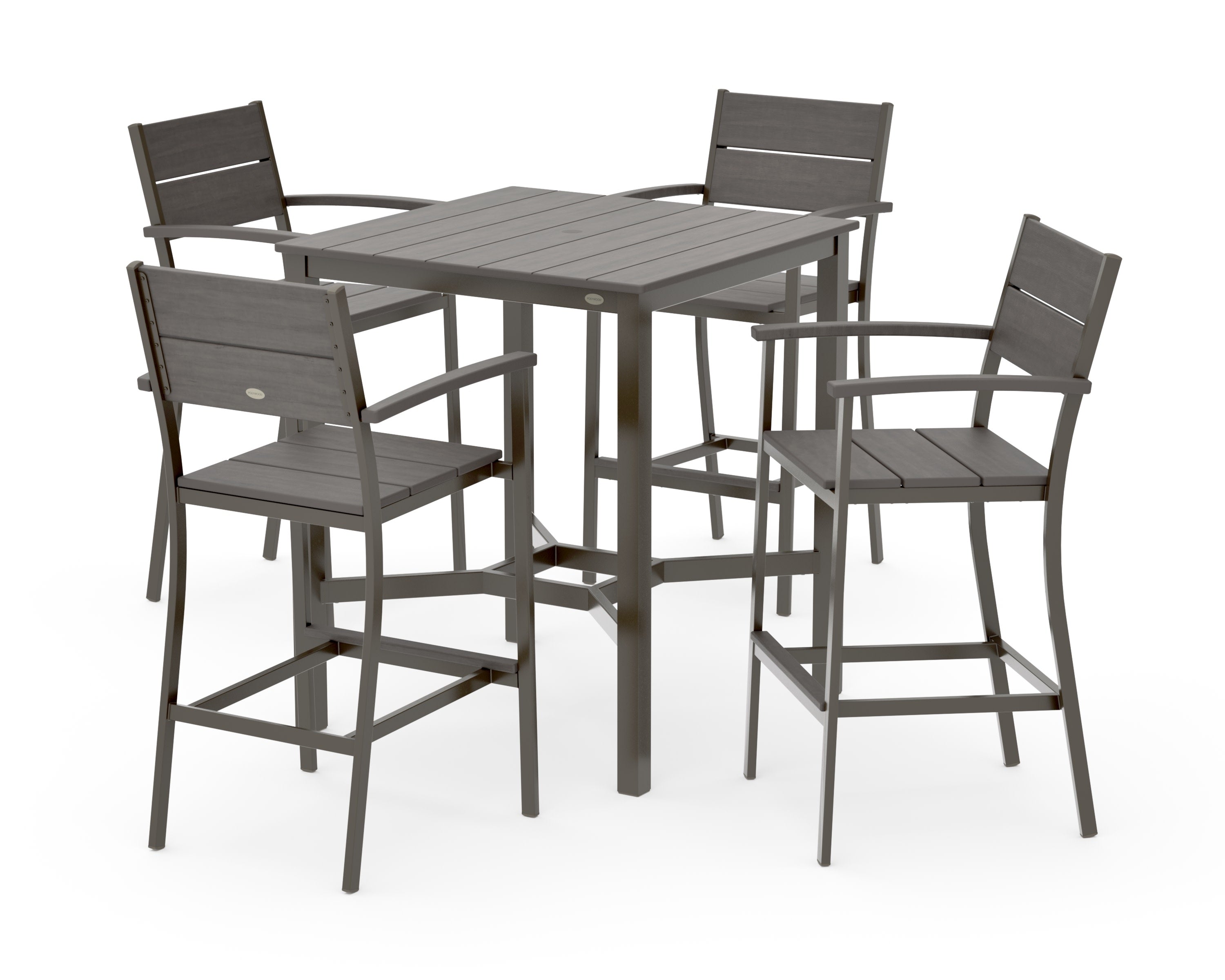 Main Street 5-Piece Bar Set in Bronze / Driftwood