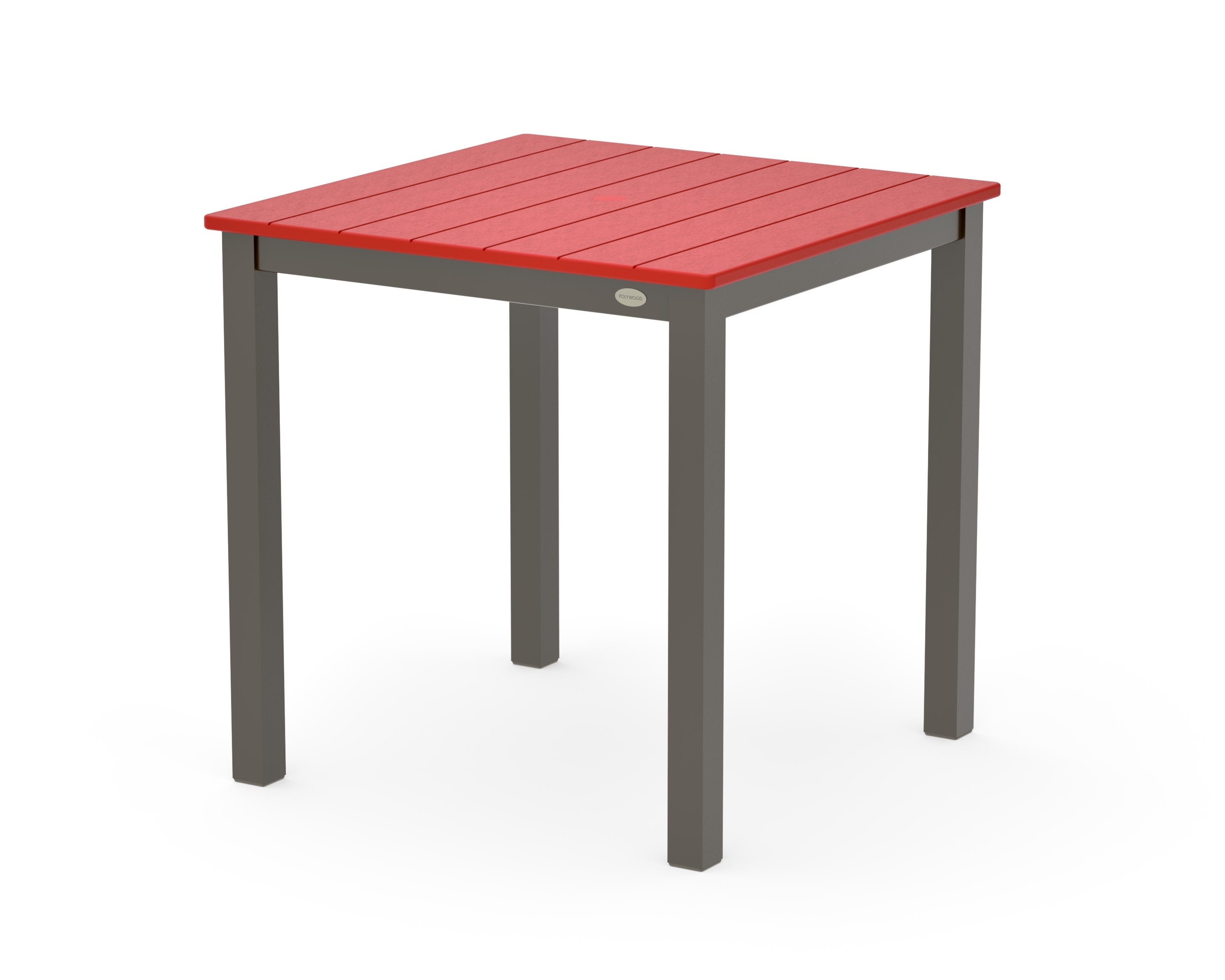 Main Street 30 x 30 Dining Table in Bronze / Sunset Red