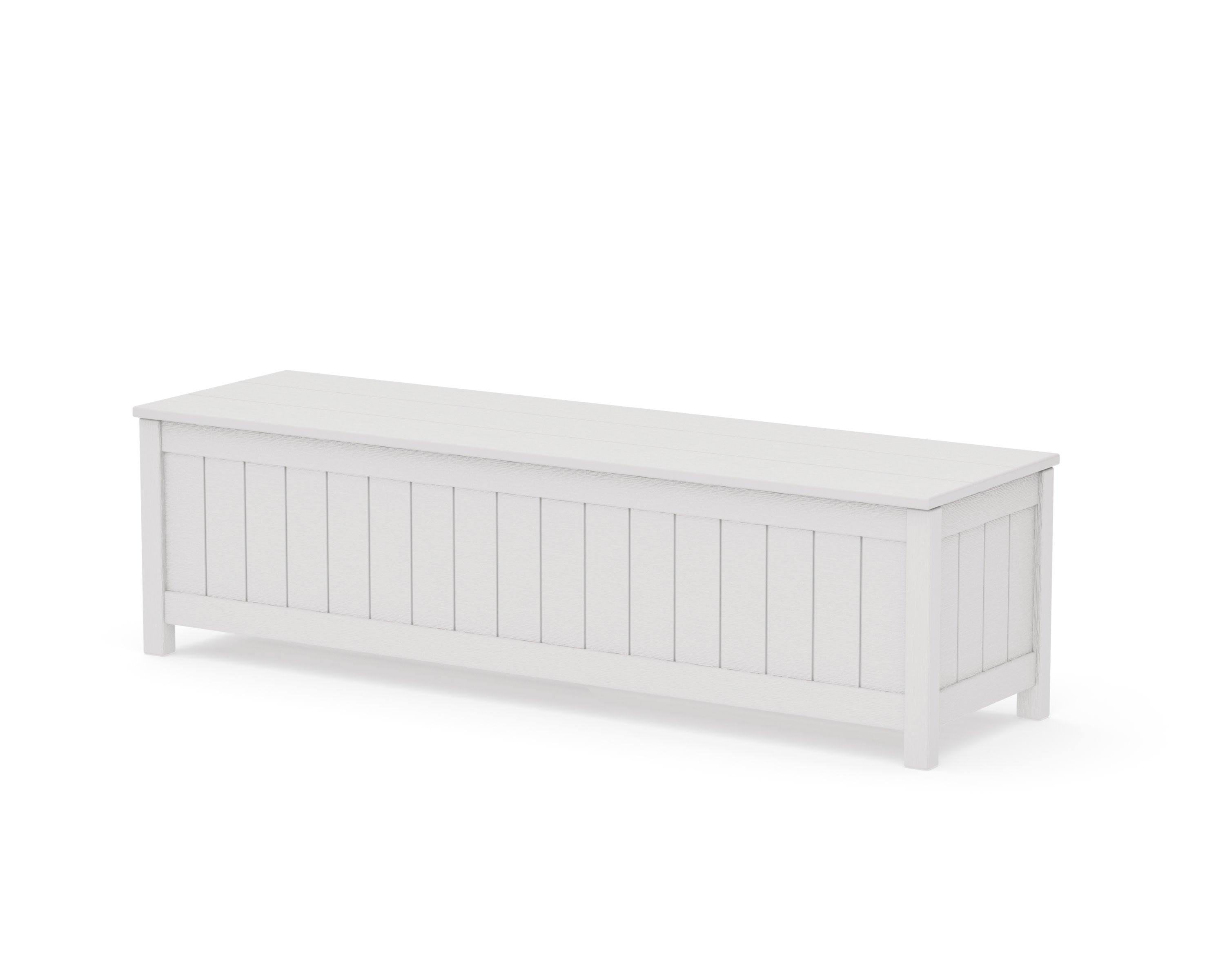 Vineyard 60" Storage Bench in Vintage White