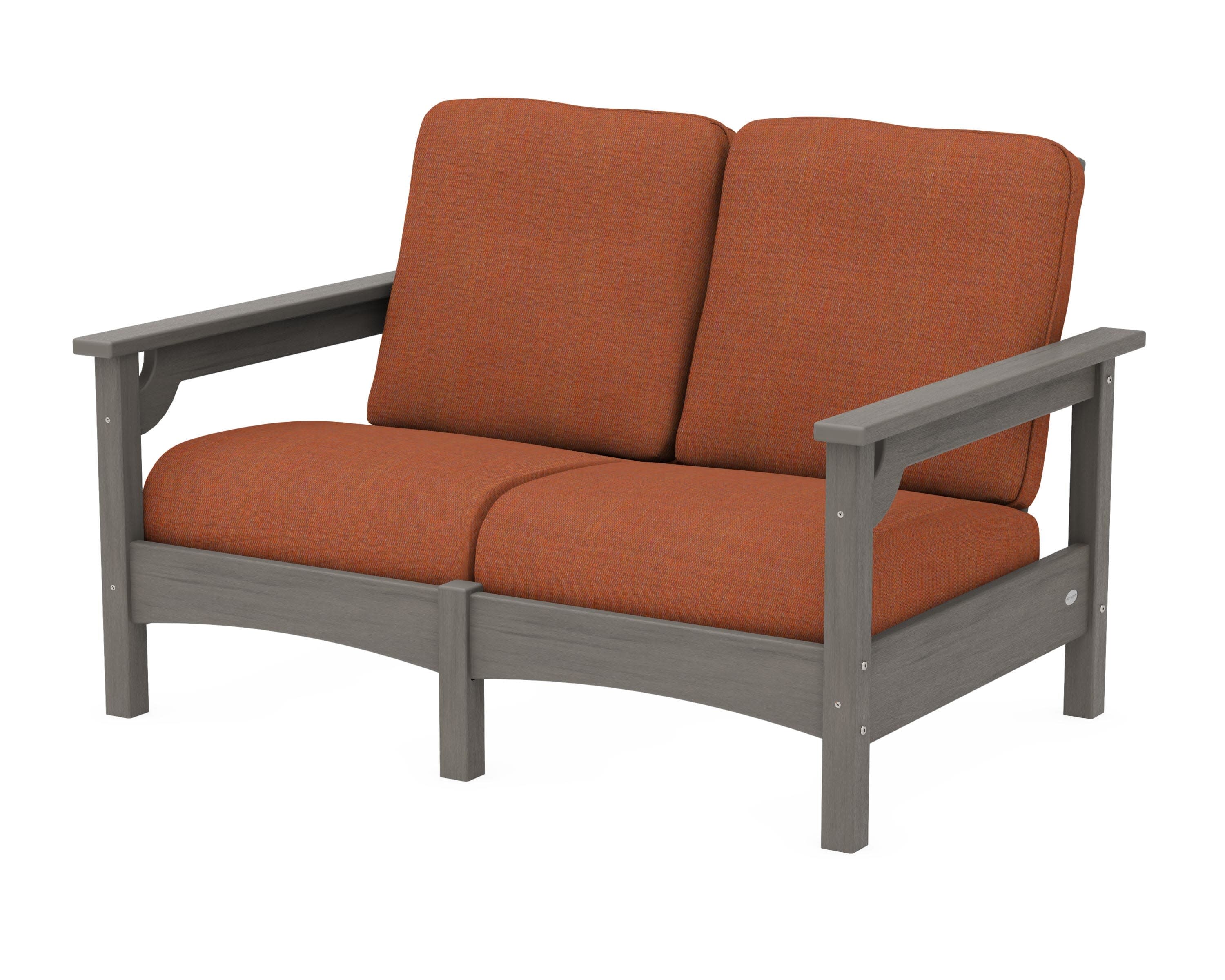 Club Loveseat in Driftwood / Play Adobe