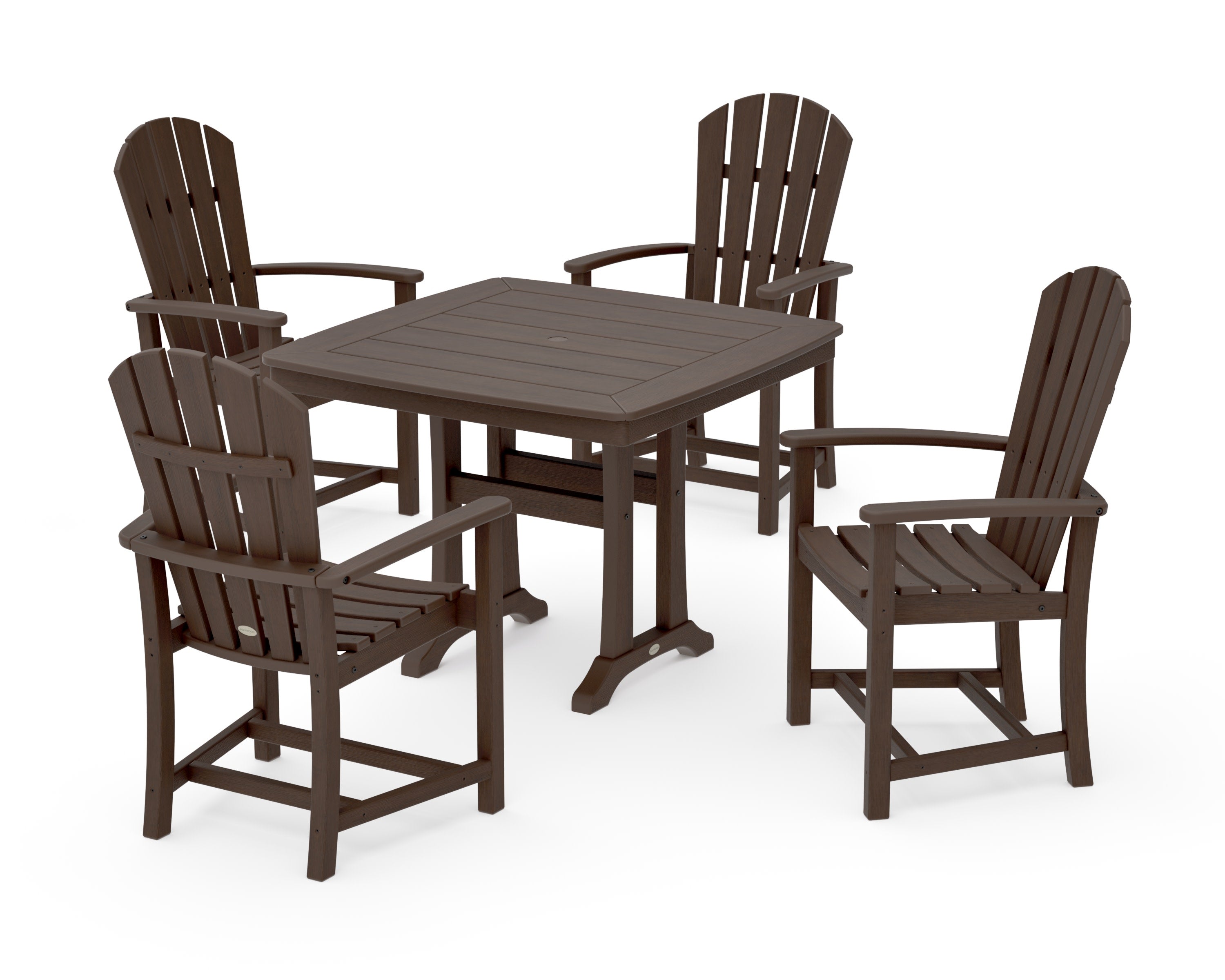 Palm Coast 5-Piece Dining Set with Trestle Legs in Kona