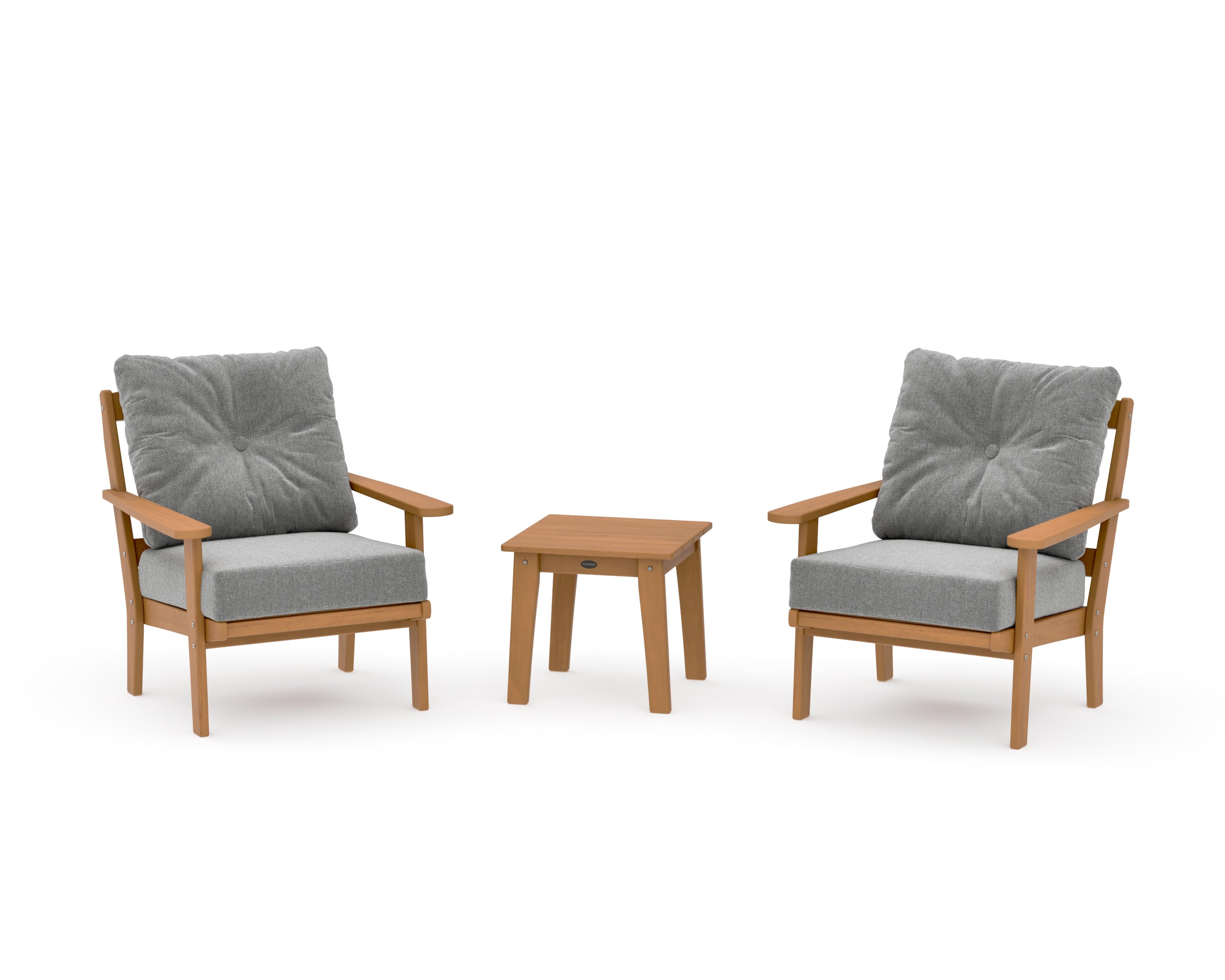 Mission 3-Piece Deep Seating Set in Natural / Grey Mist