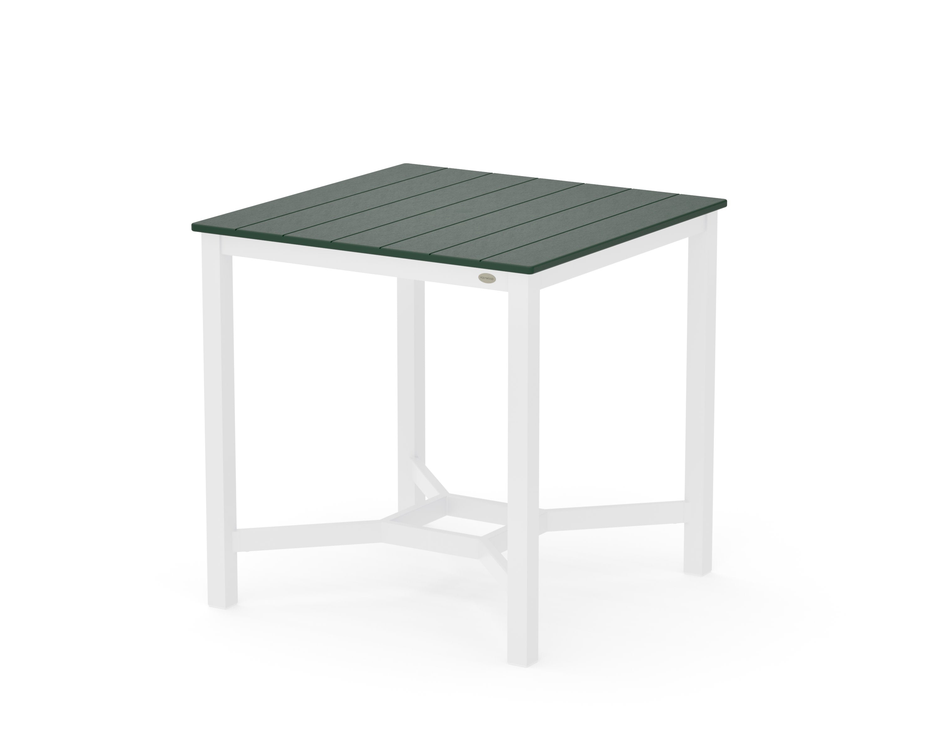 Main Street 36 x 36 Counter Table in White / Green