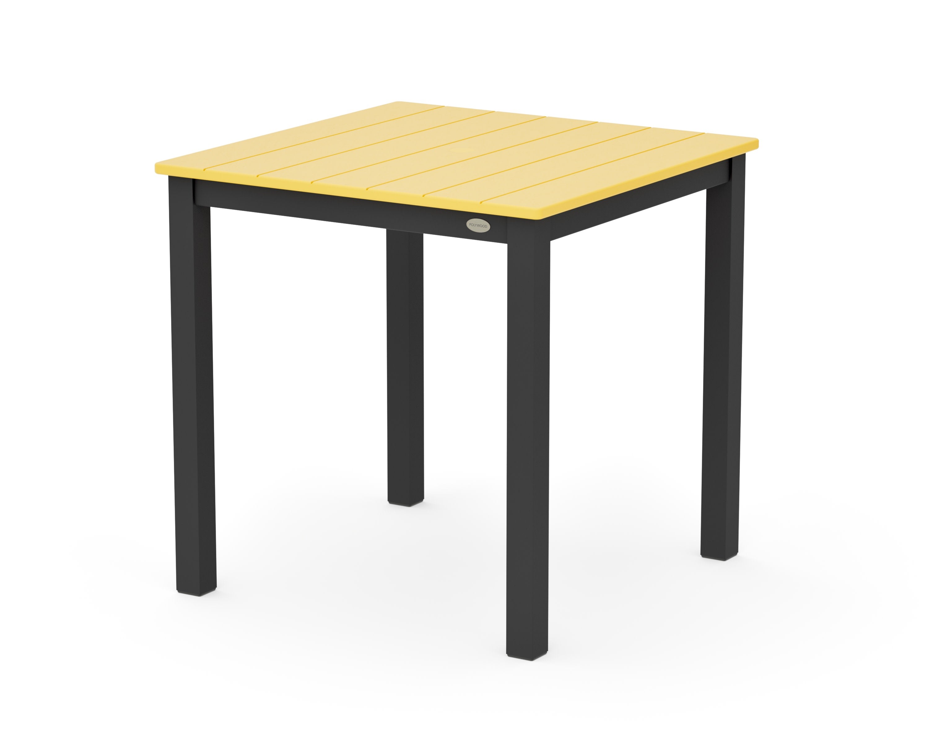 Main Street 30 x 30 Dining Table in Black / Lemon