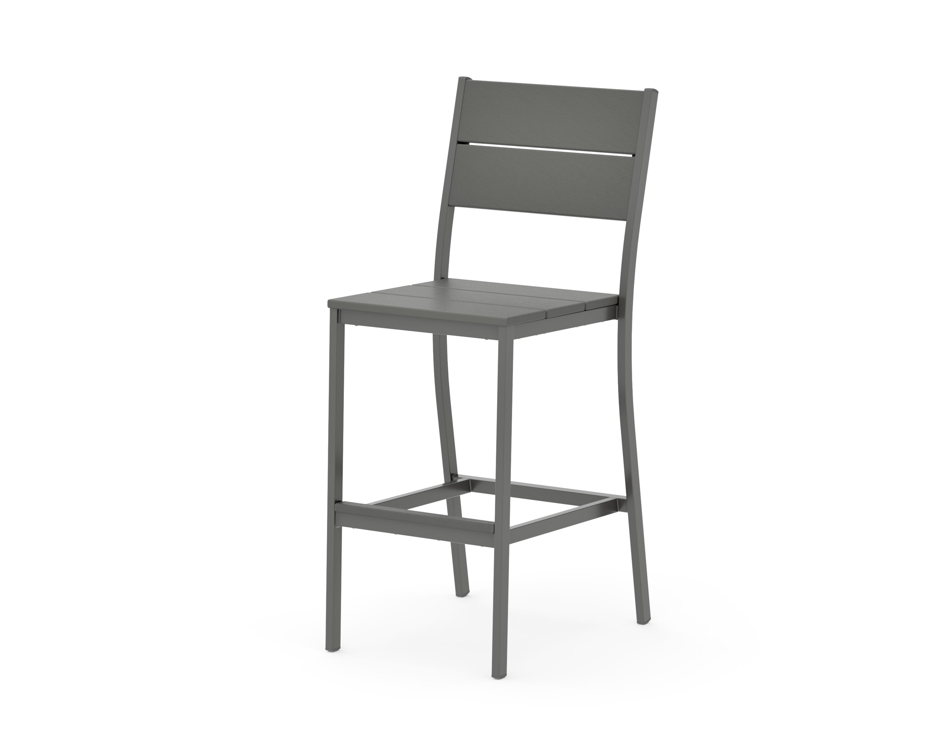 Main Street Bar Side Chair in Charcoal / Slate Grey