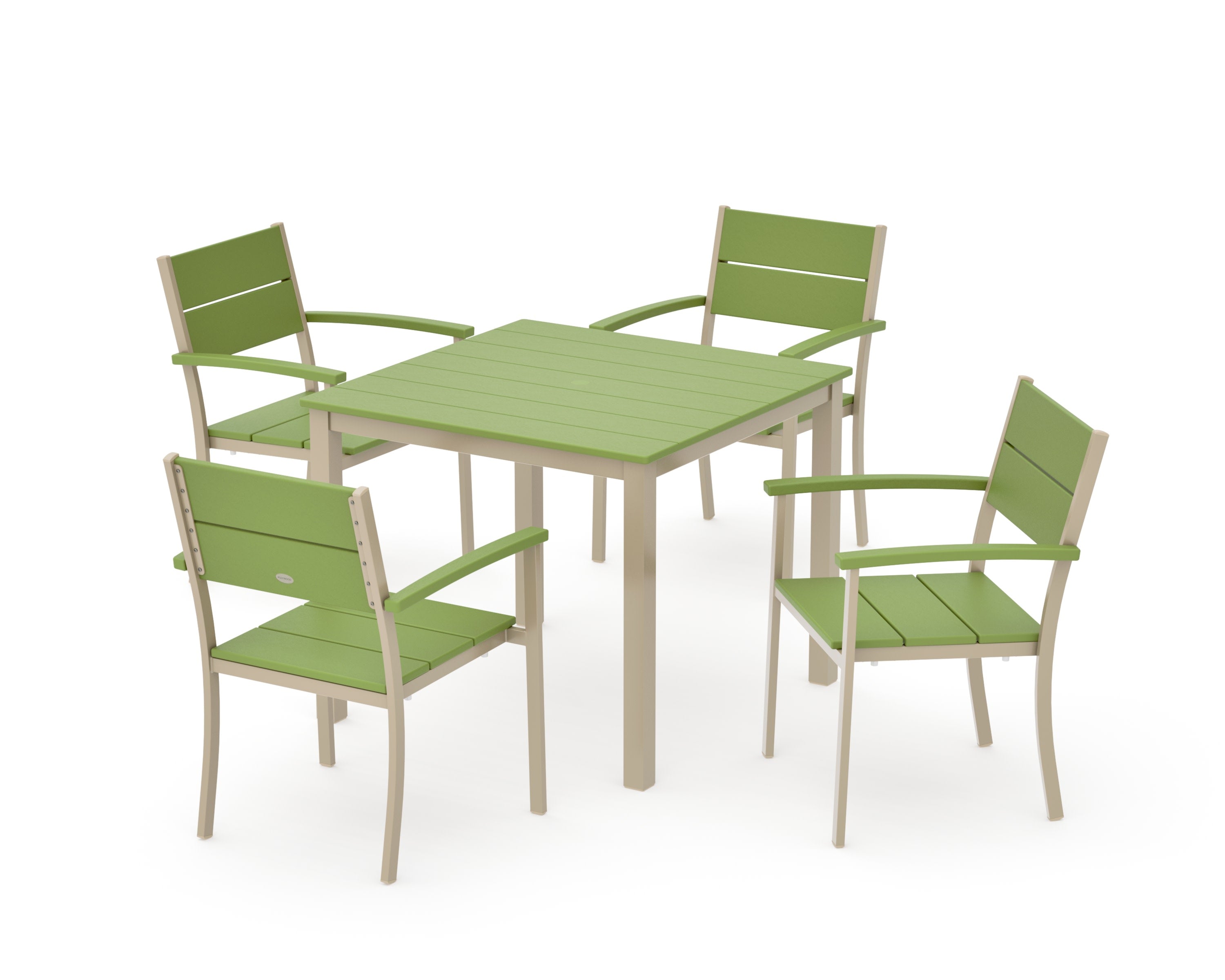 Main Street 5-Piece Dining Set in Sand / Lime