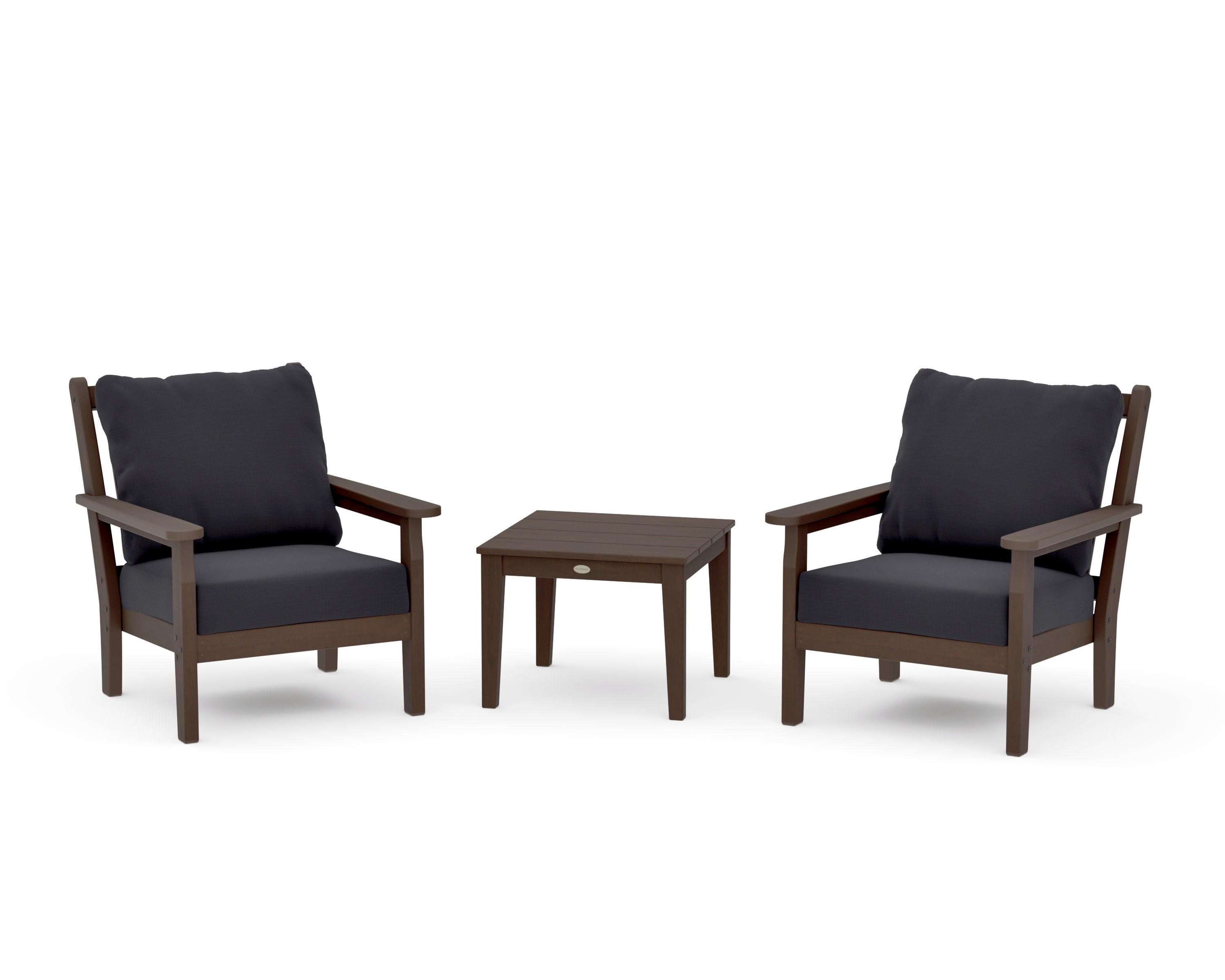 Chippendale 3-Piece Deep Seating Set in Kona / Midnight Linen