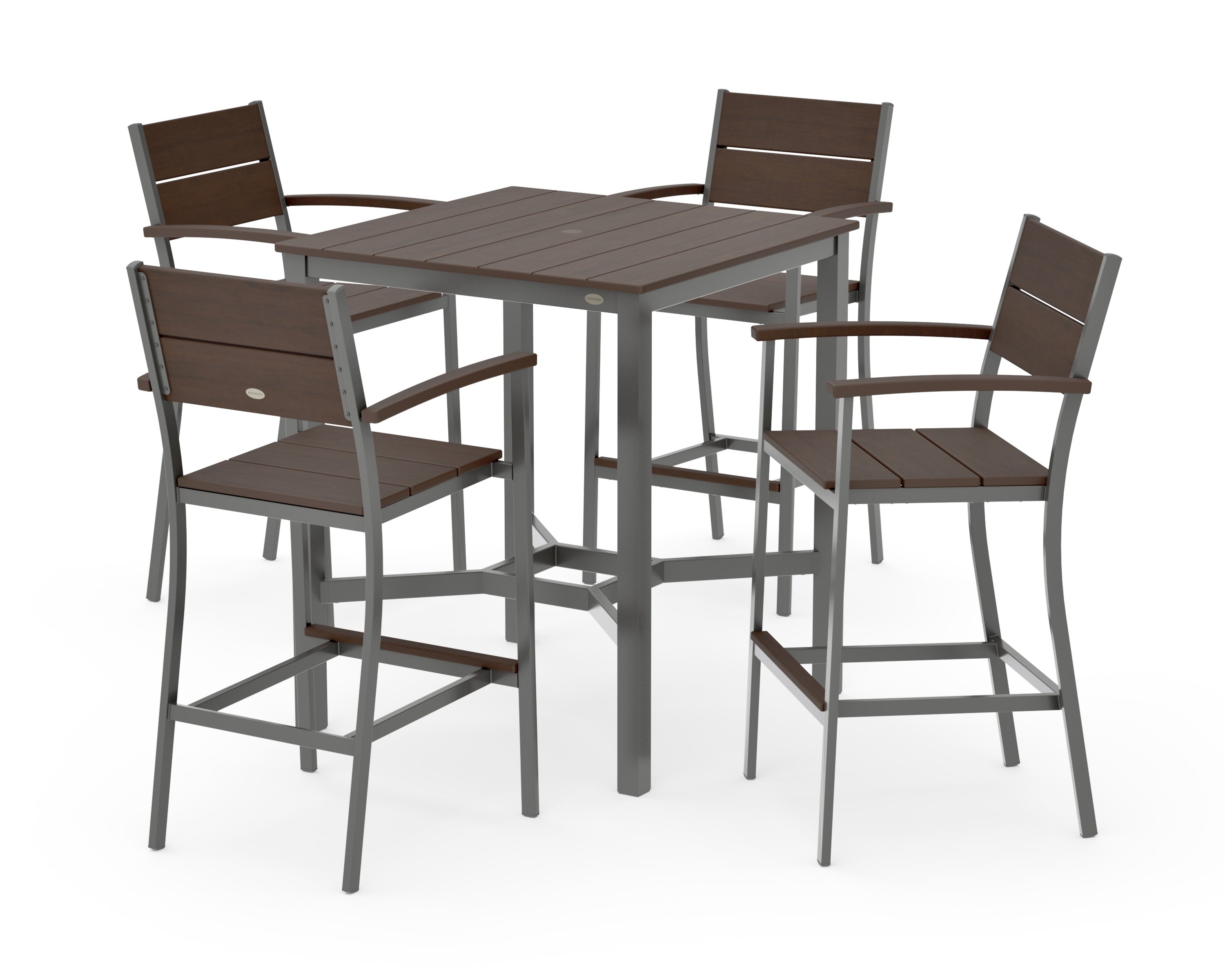 Main Street 5-Piece Bar Set in Charcoal / Kona