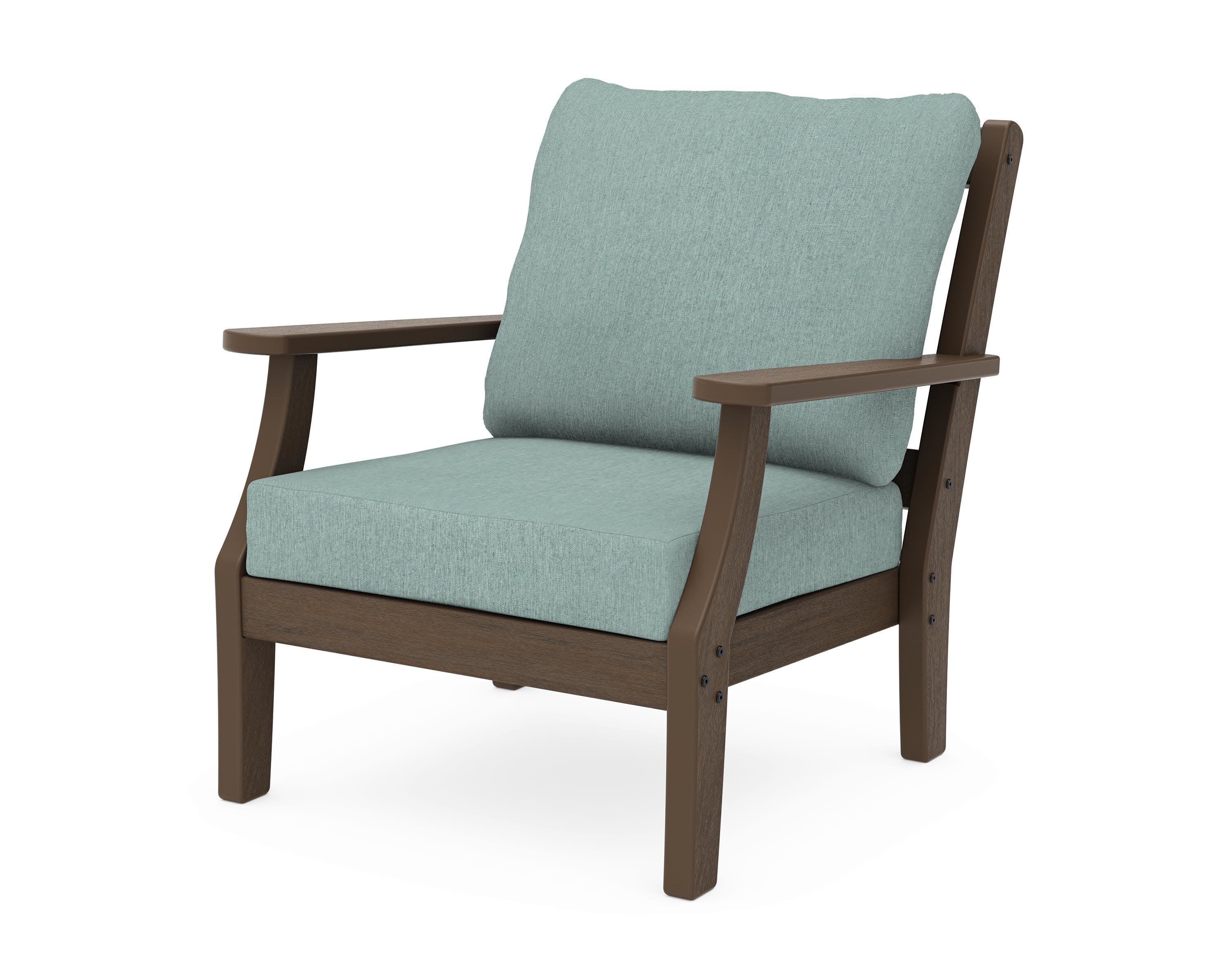 Chinoiserie Deep Seating Chair in Kona / Glacier Spa