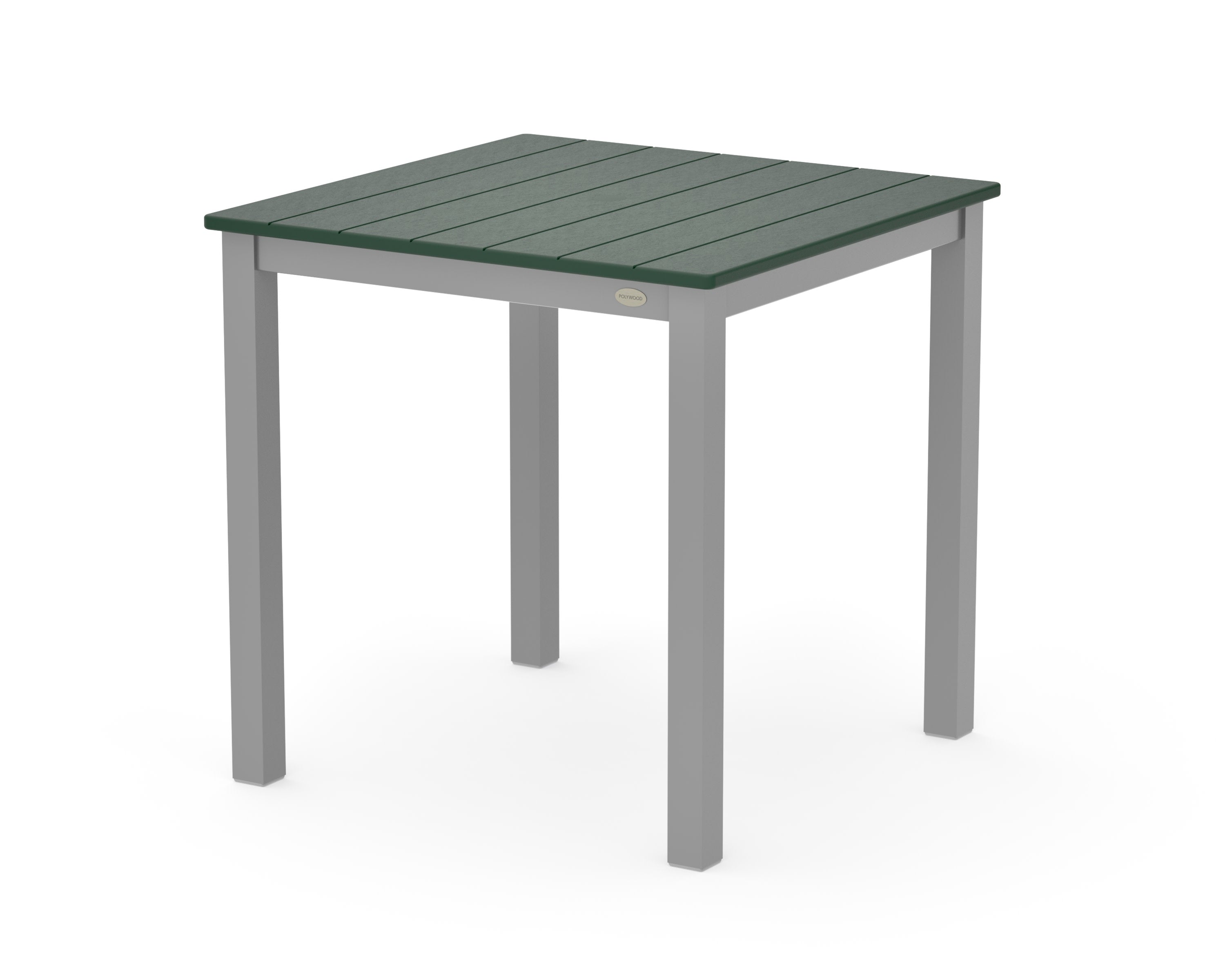Main Street 30 x 30 Dining Table in Silver / Green