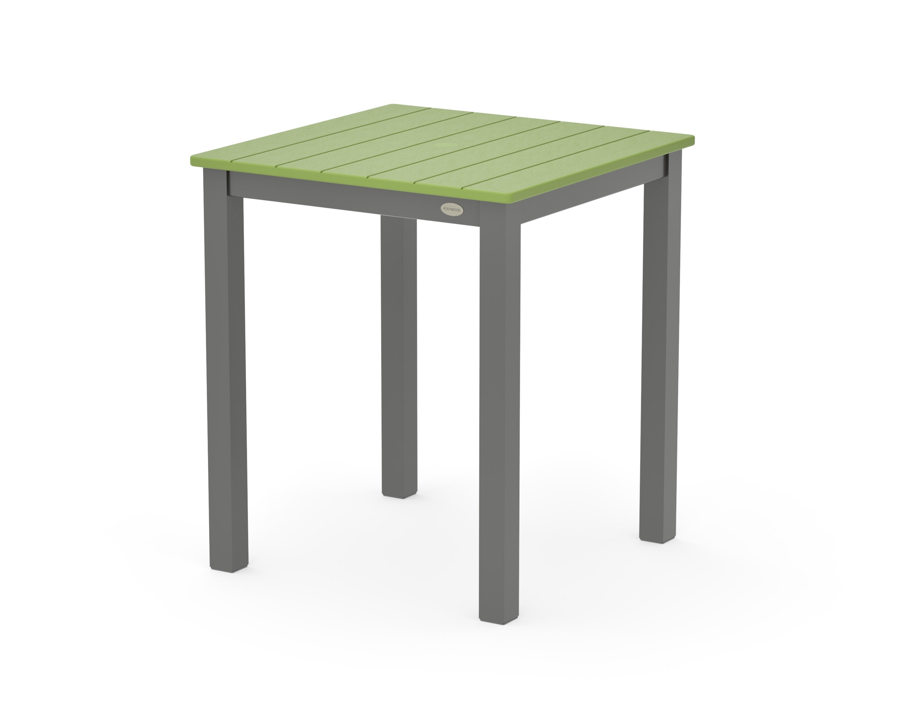 Main Street 26 x 26 Dining Table in Charcoal / Lime