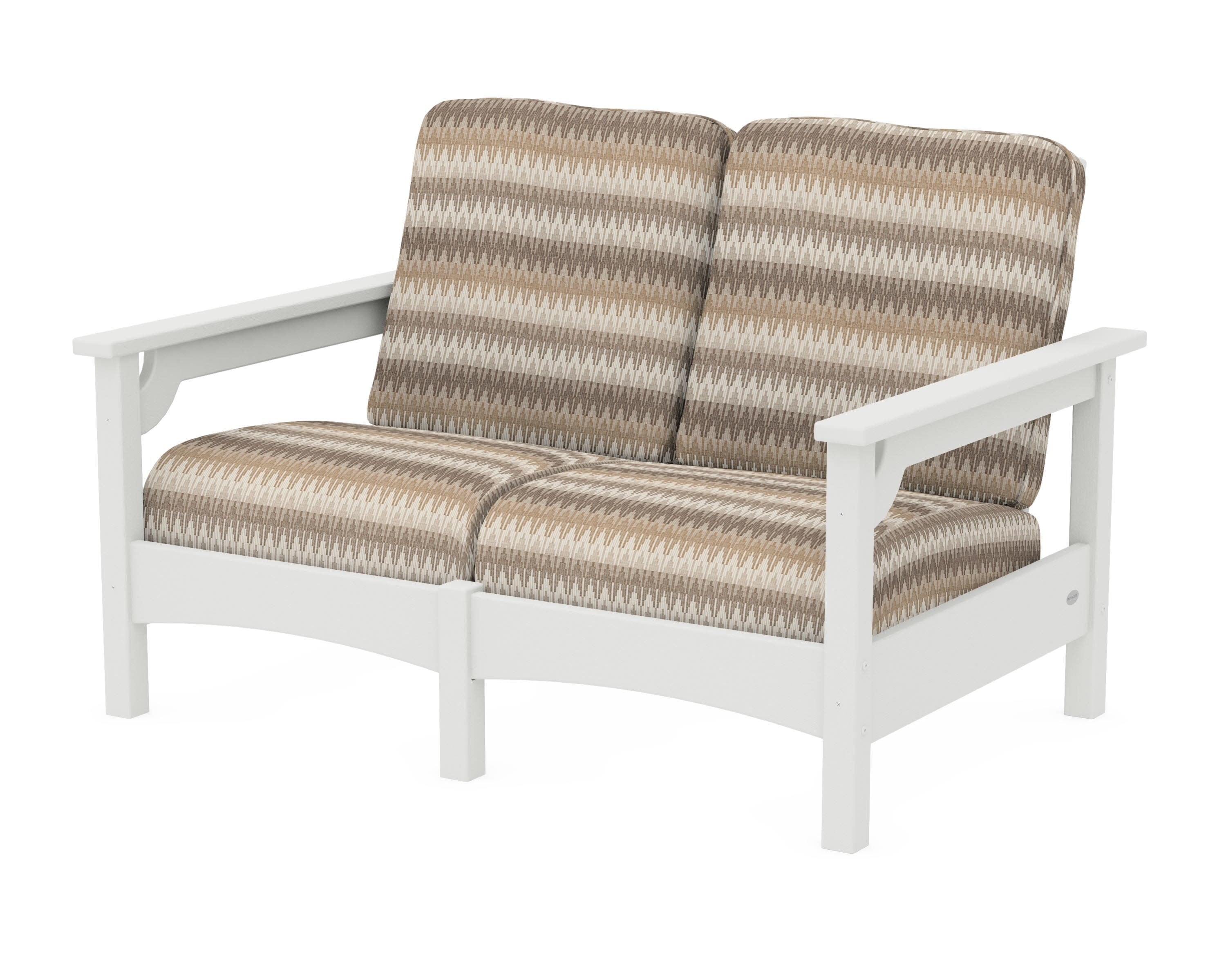 Club Loveseat in Vintage White / Valley Dune