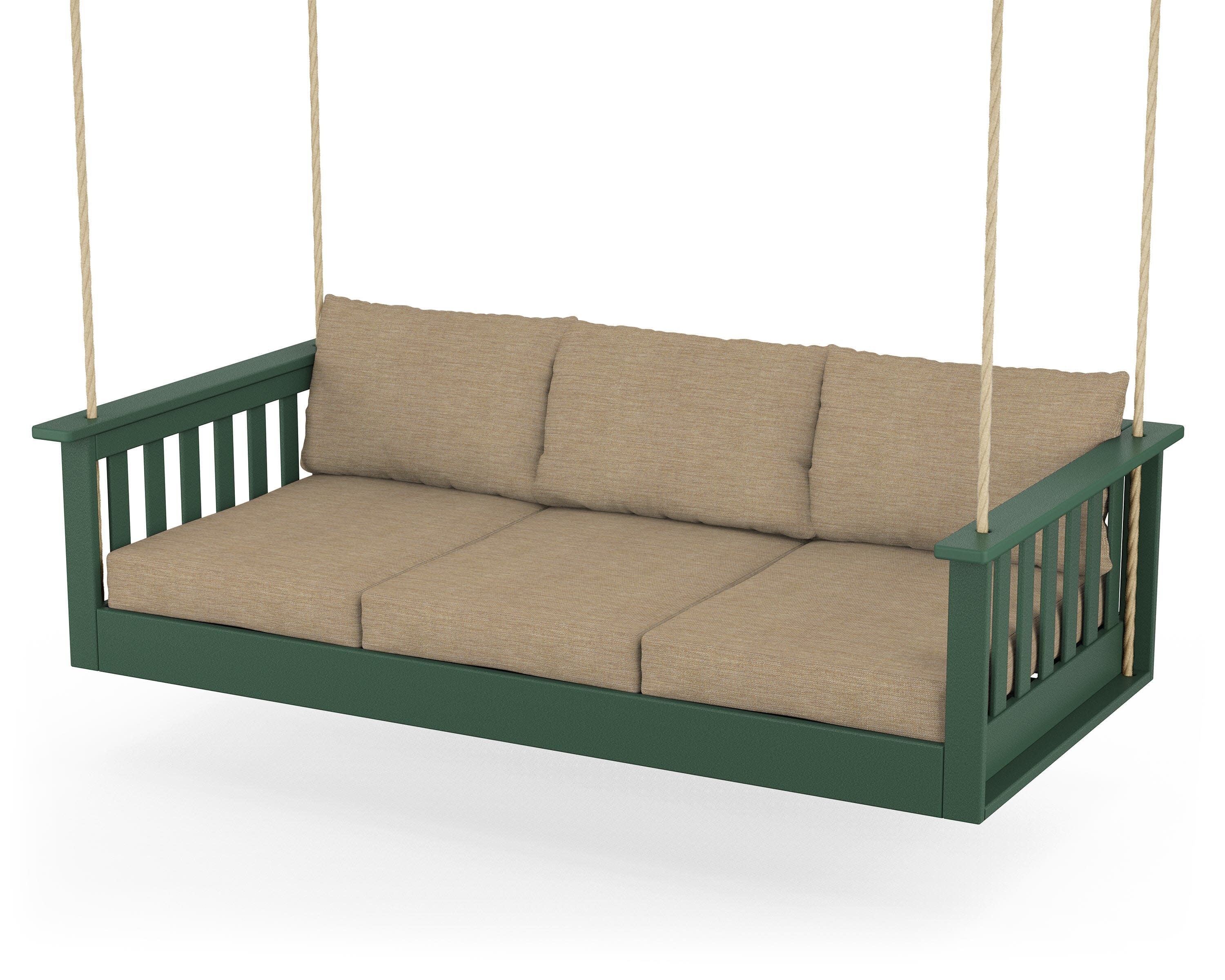 Vineyard Daybed Swing in Green / Charmer Desert