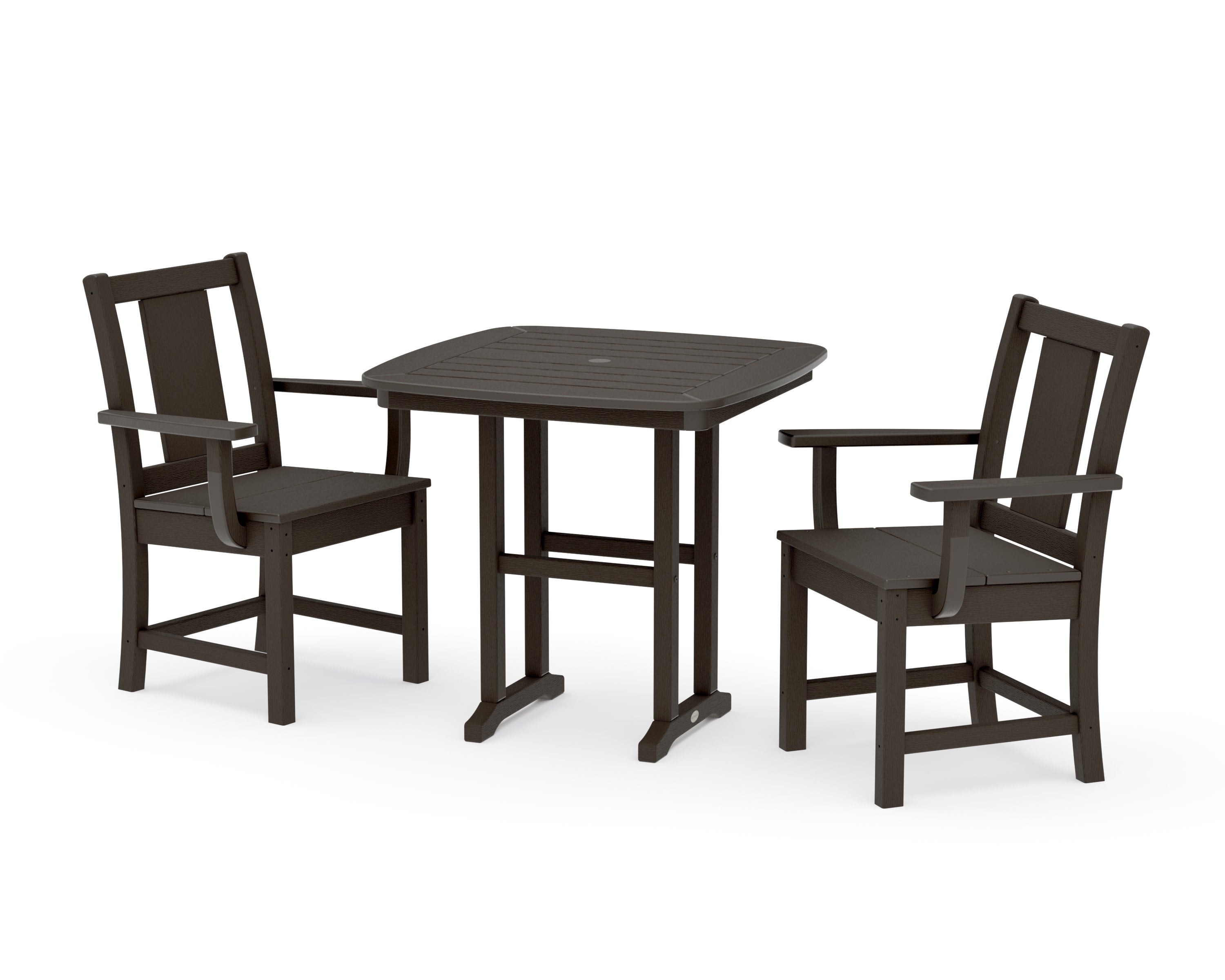 Prairie 3-Piece Dining Set in Vintage Coffee