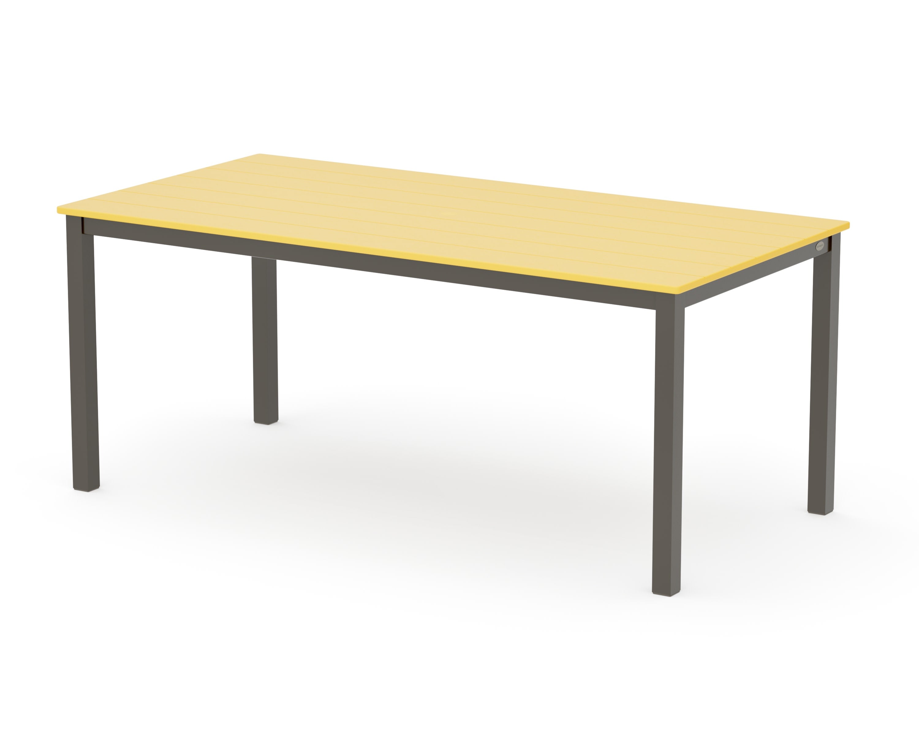 Main Street 36" x 72" Dining Table in Bronze / Lemon