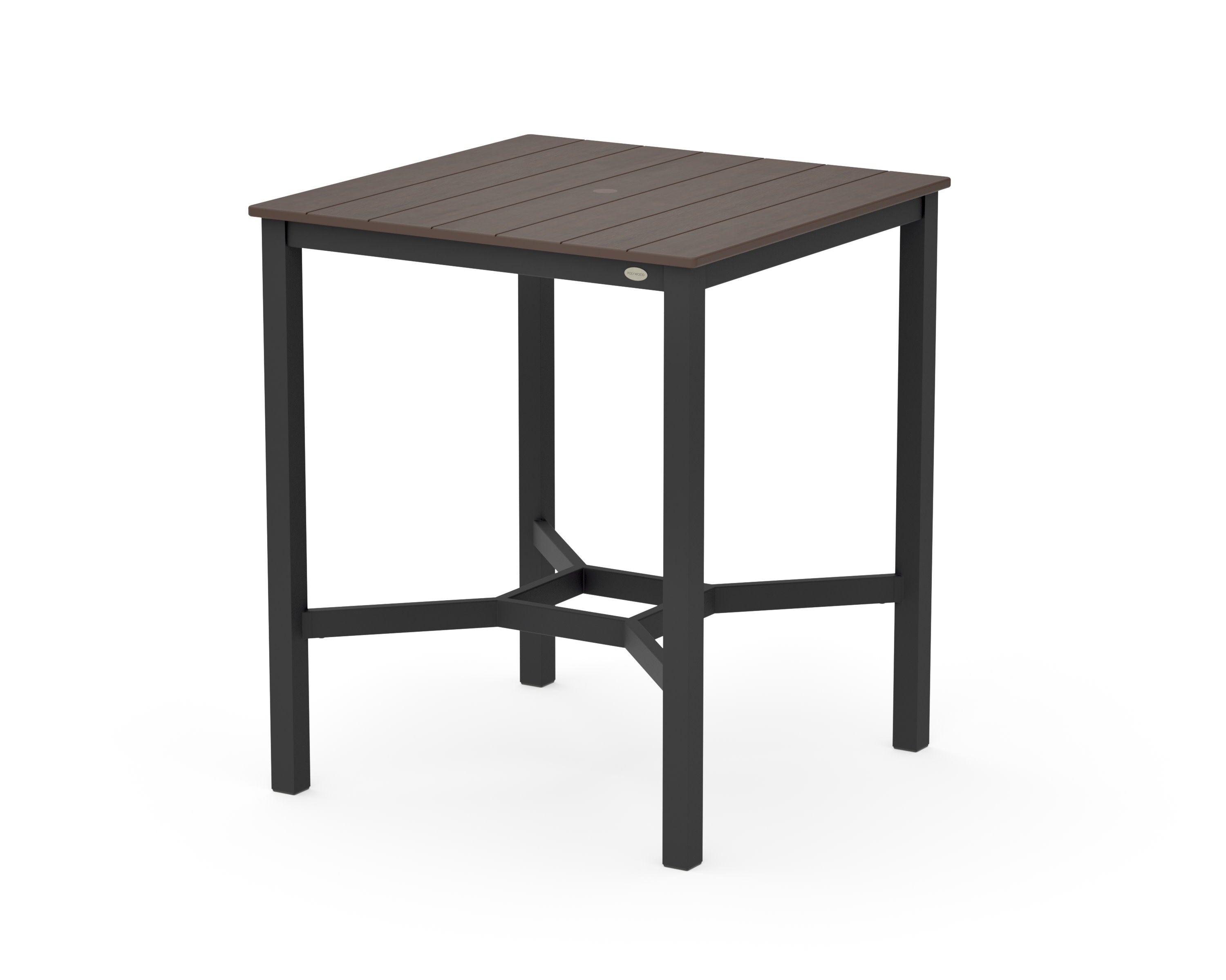Main Street 36 x 36 Bar Table in Black / Kona