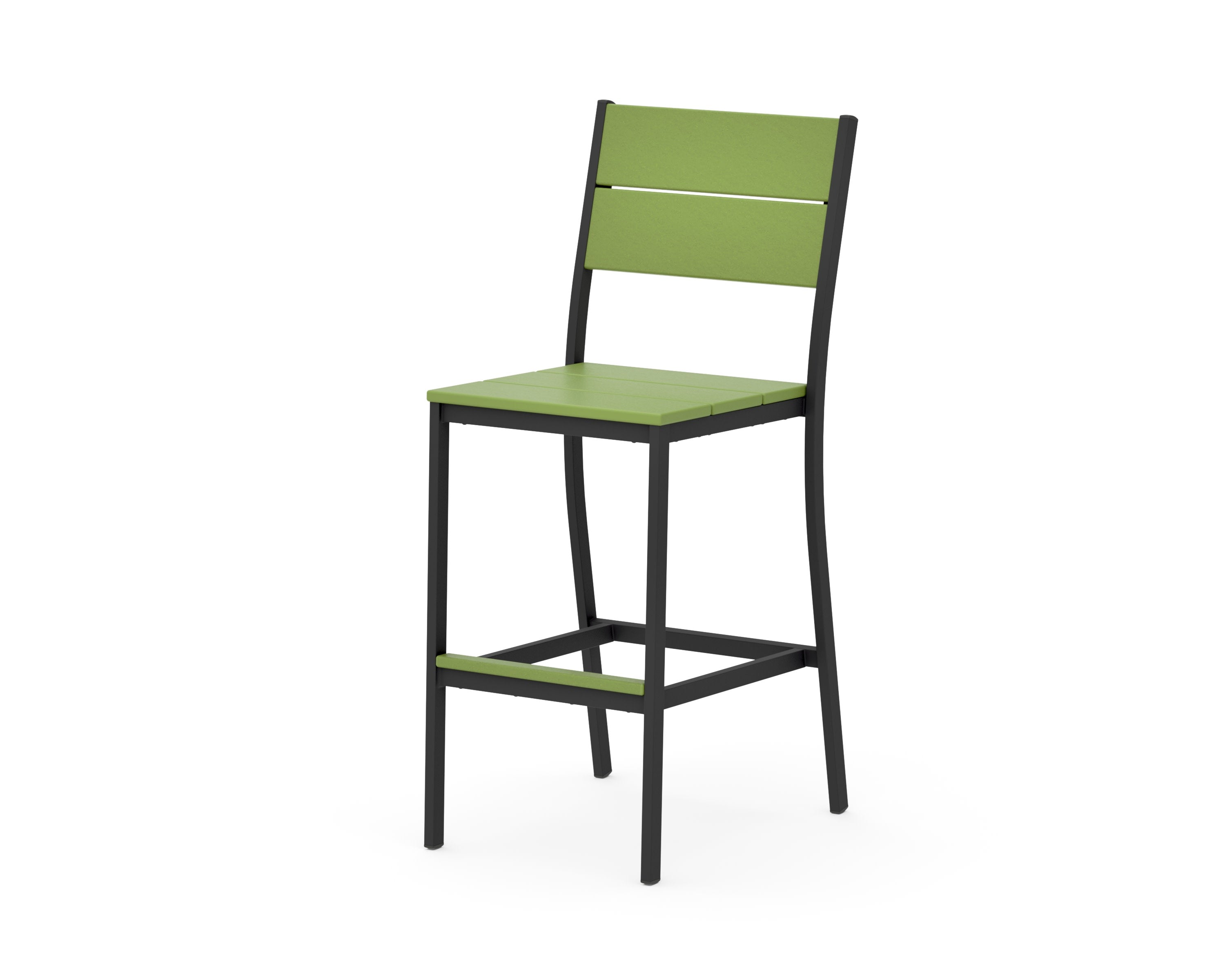 Main Street Bar Side Chair in Black / Lime