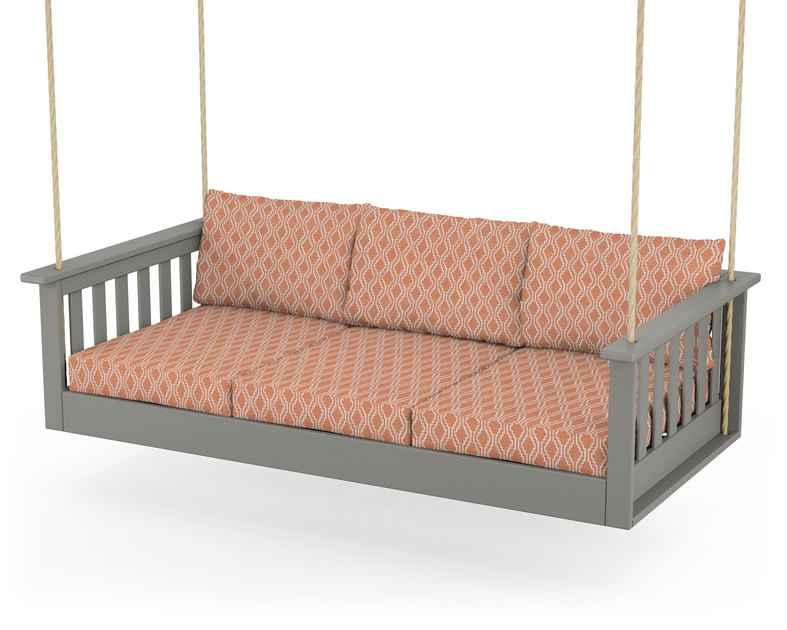 Vineyard Daybed Swing in Slate Grey / Solve Clay