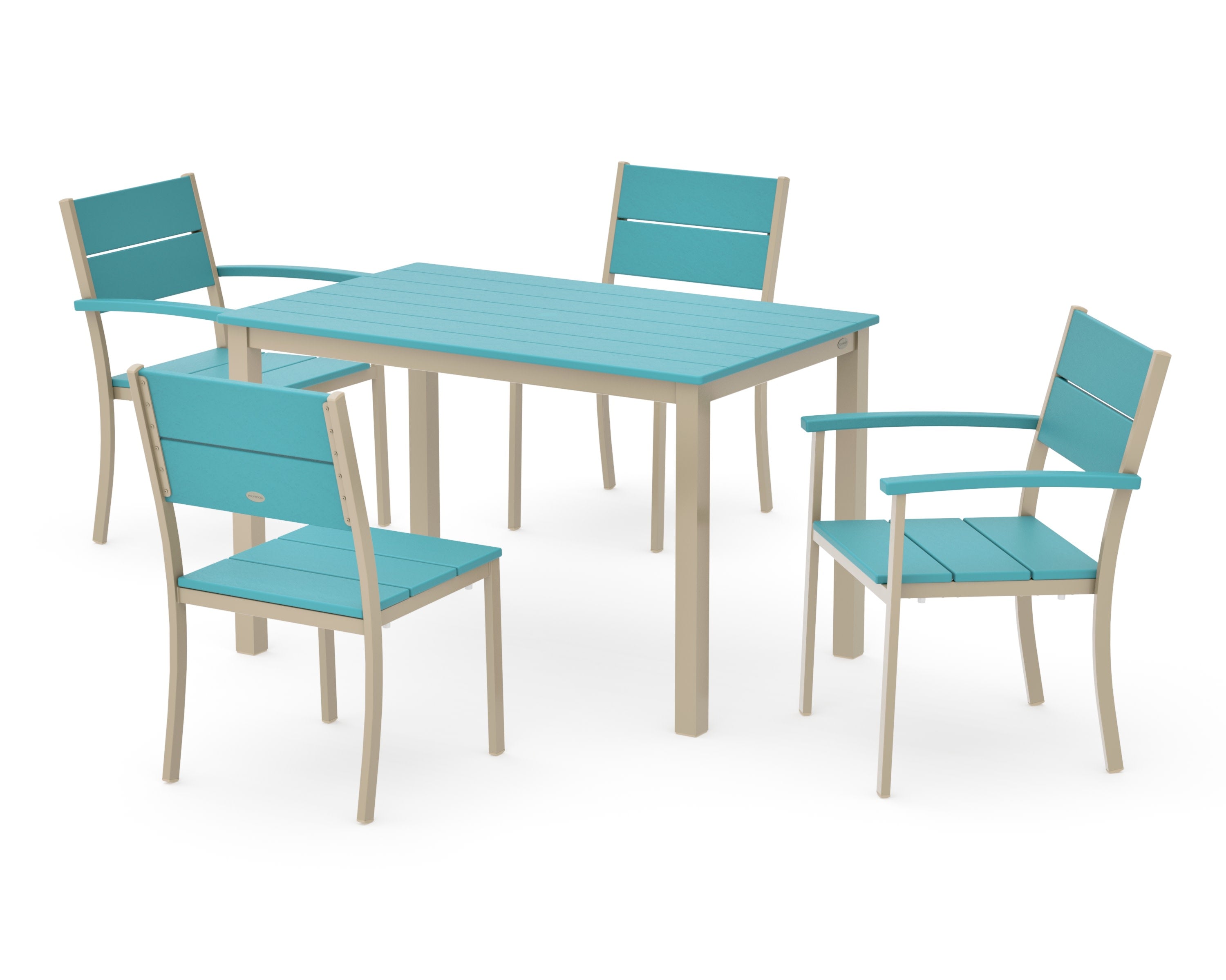 Main Street 5-Piece Dining Set in Sand / Aruba