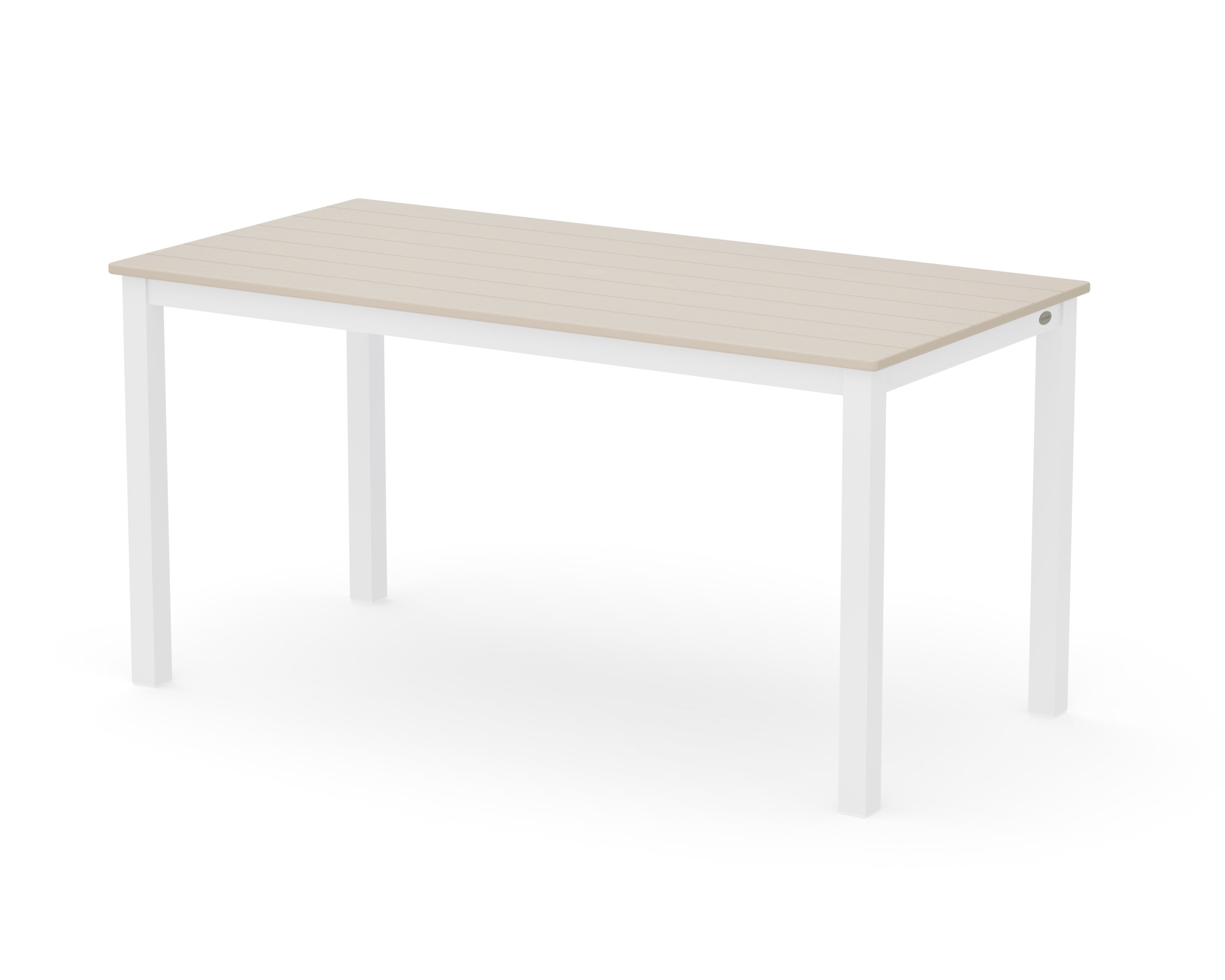 Main Street 30 x 60 Dining Table in White / Sand