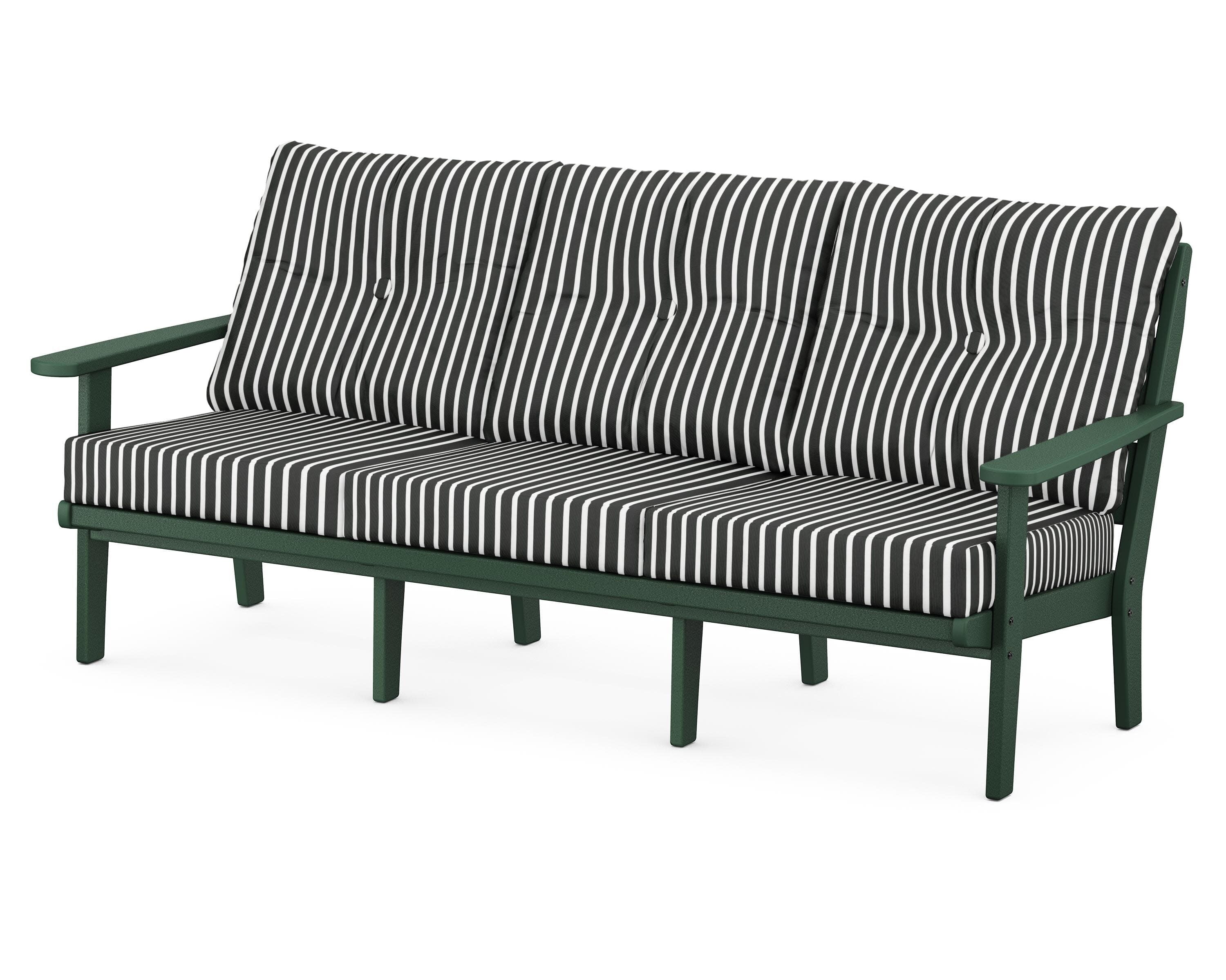 Lakeside Deep Seating Sofa in Green / Shore Classic