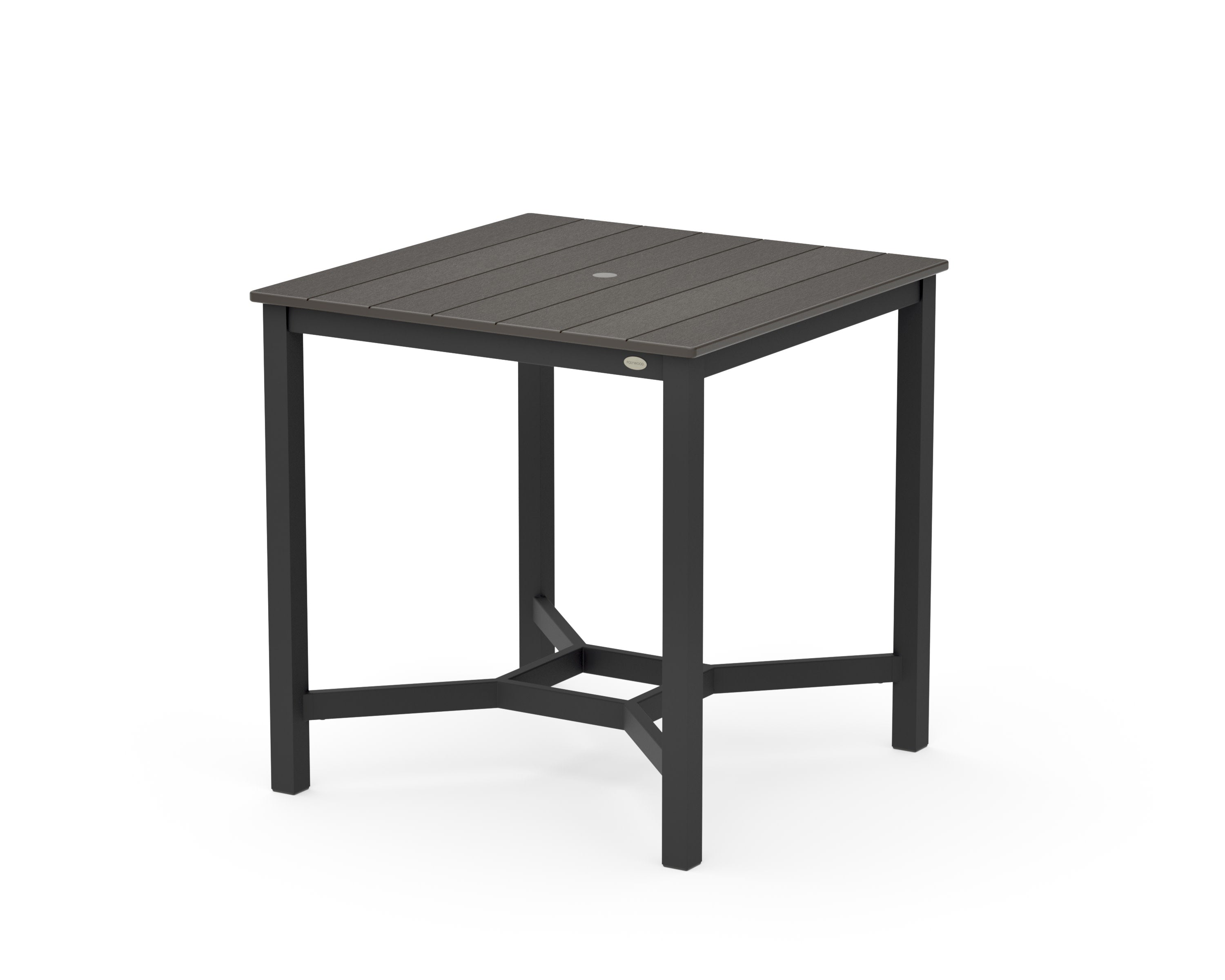 Main Street 36 x 36 Counter Table in Black / Vintage Coffee