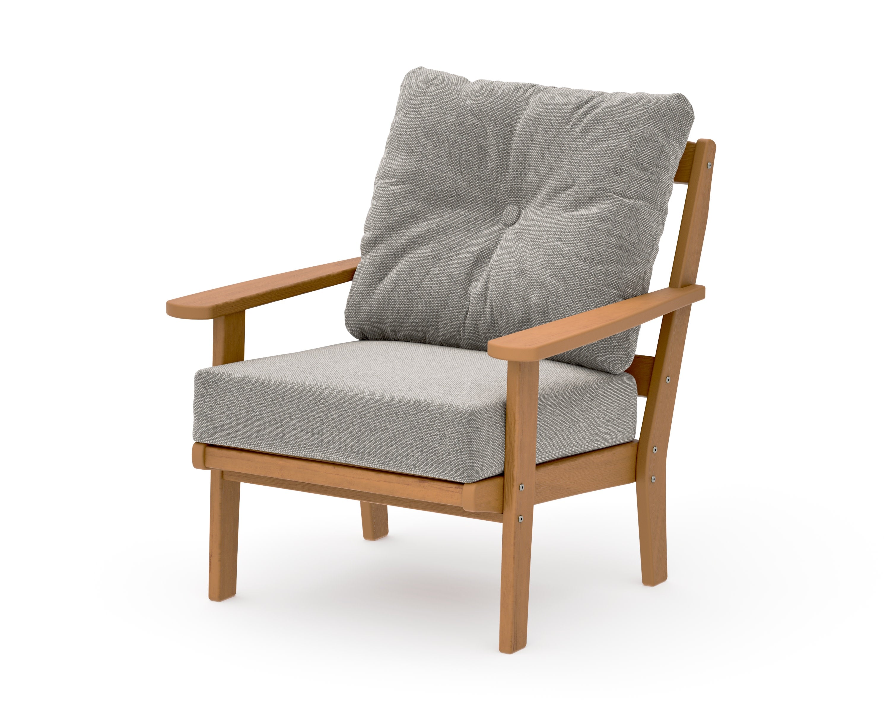 Mission Deep Seating Chair in Natural / Weathered Tweed