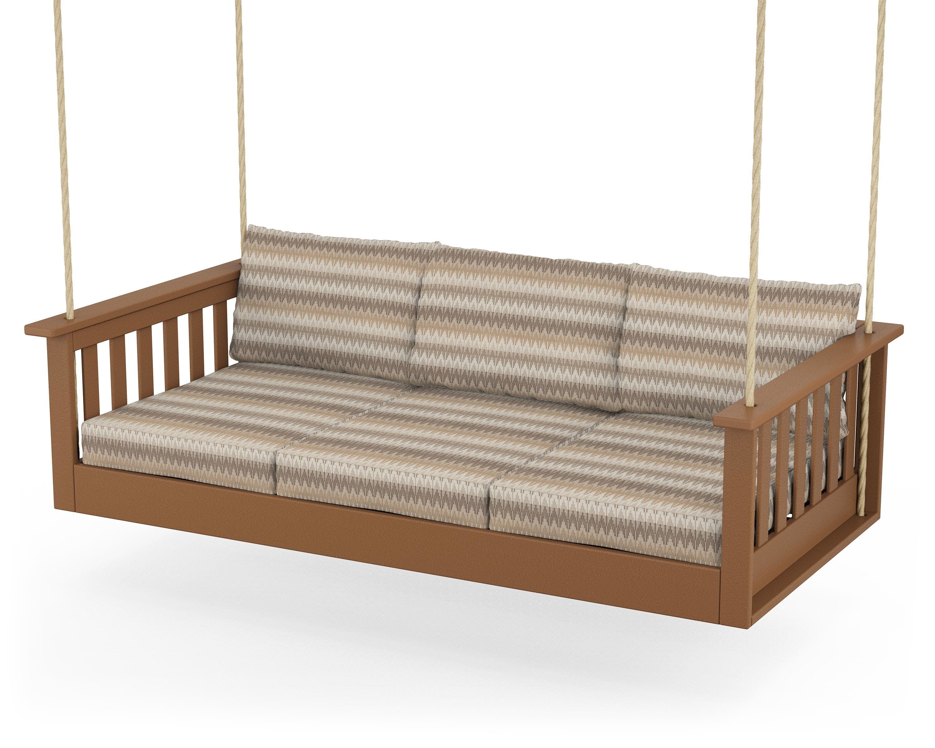 Vineyard Daybed Swing in Teak / Valley Dune