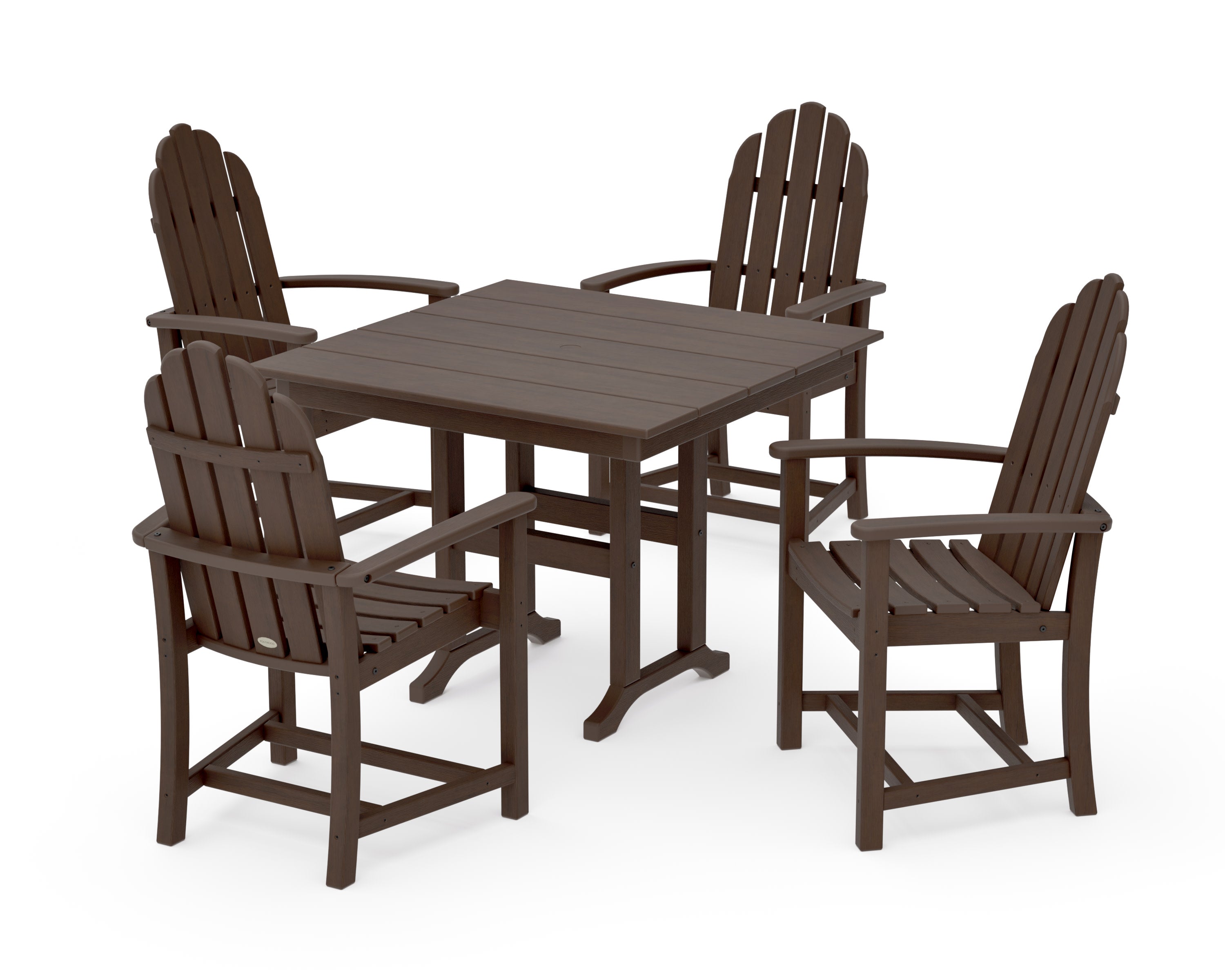 Classic Adirondack 5-Piece Farmhouse Dining Set in Kona