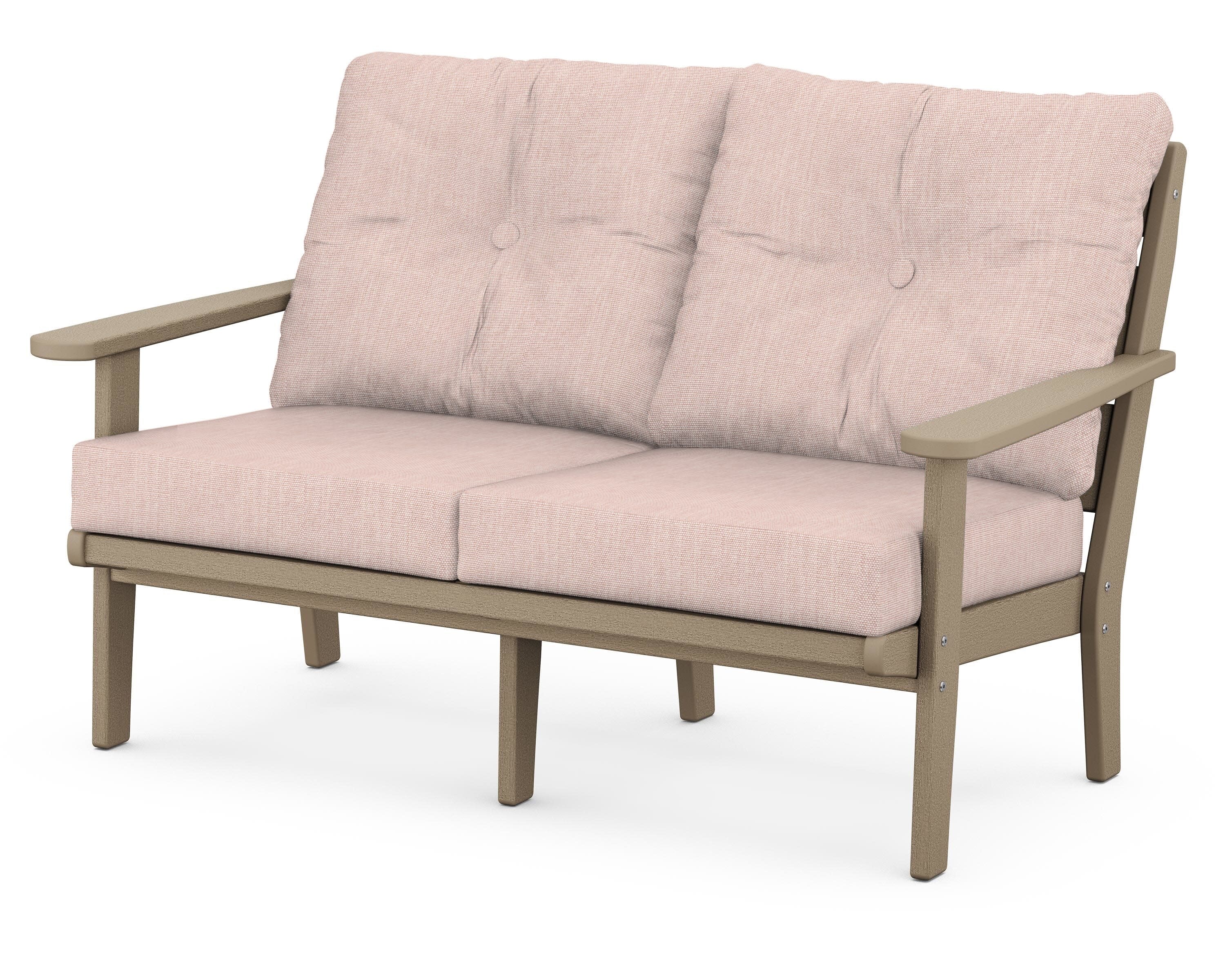 Lakeside Deep Seating Loveseat in Vintage Sahara / Play Cameo