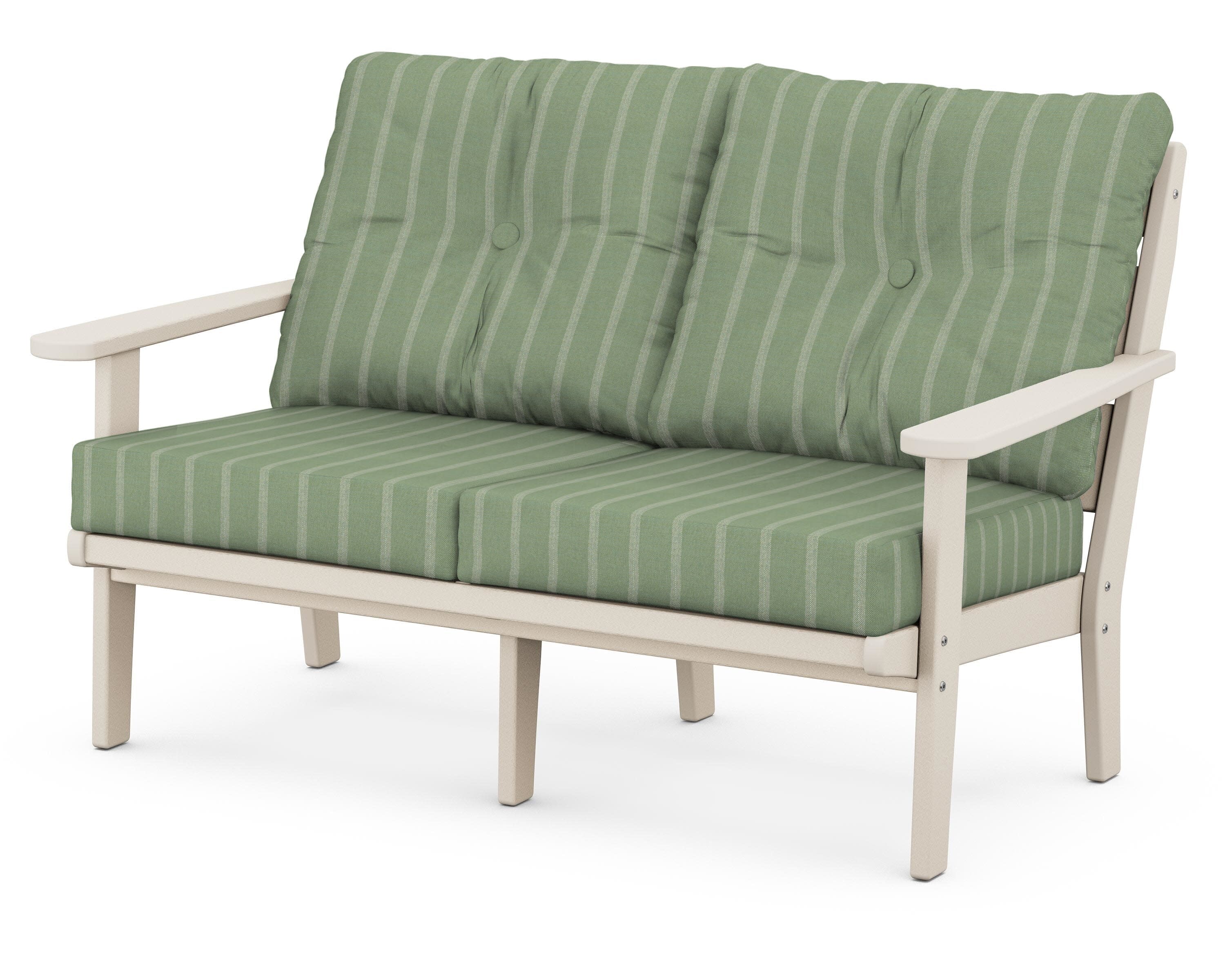 Lakeside Deep Seating Loveseat in Sand / Unwind Rainwashed