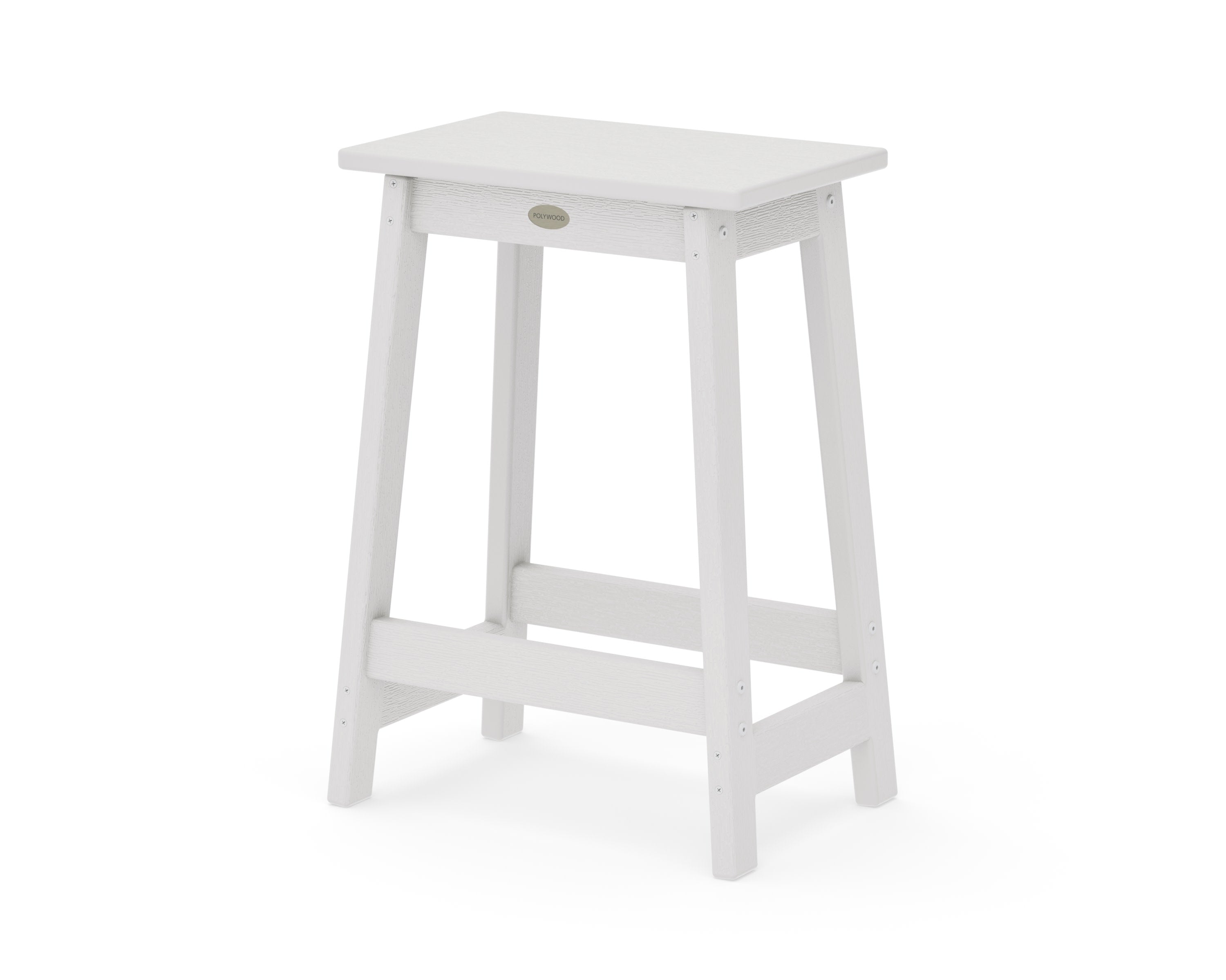 Modern Studio Counter Stool in Vintage White