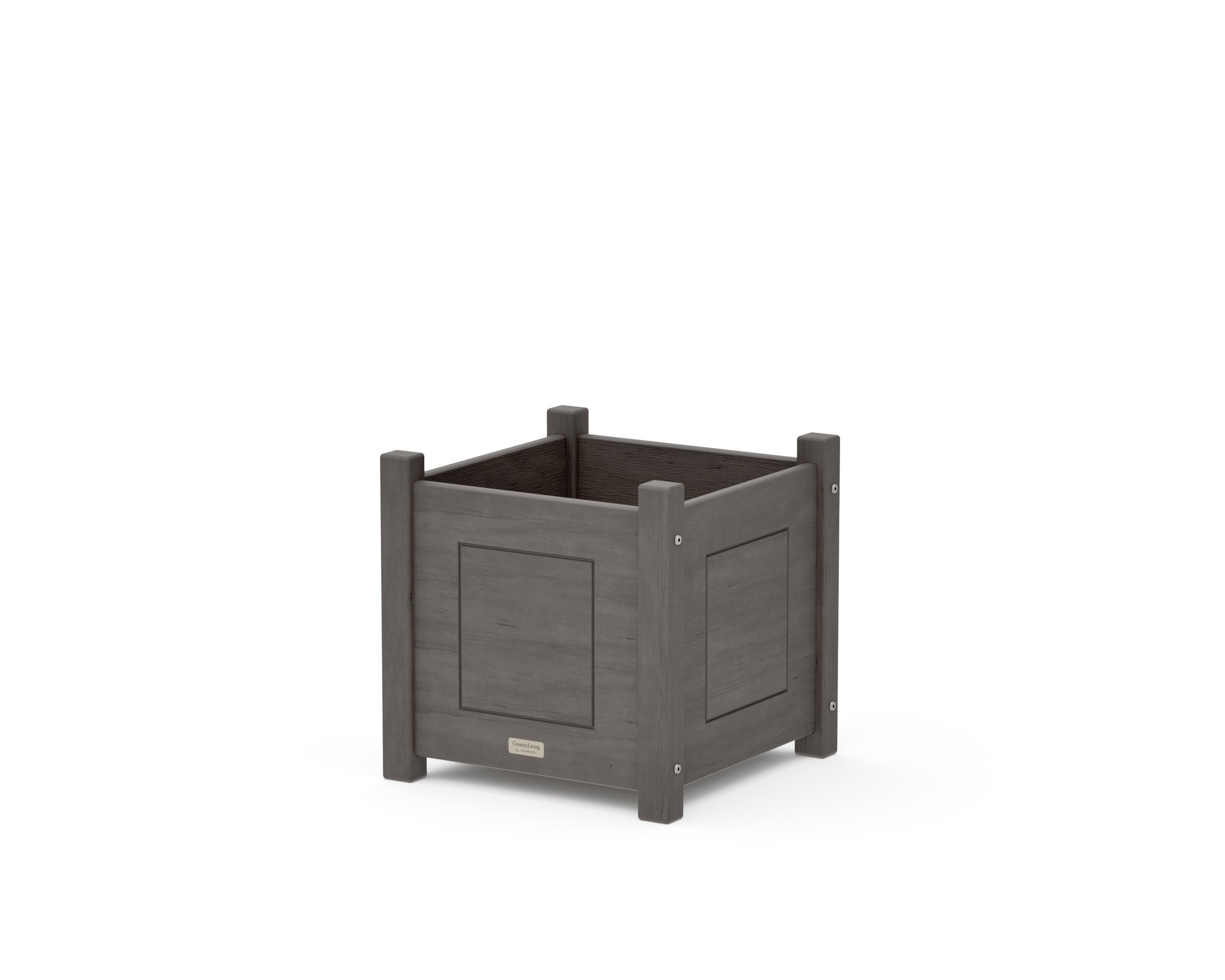 Country Living Square Planter Box in Driftwood