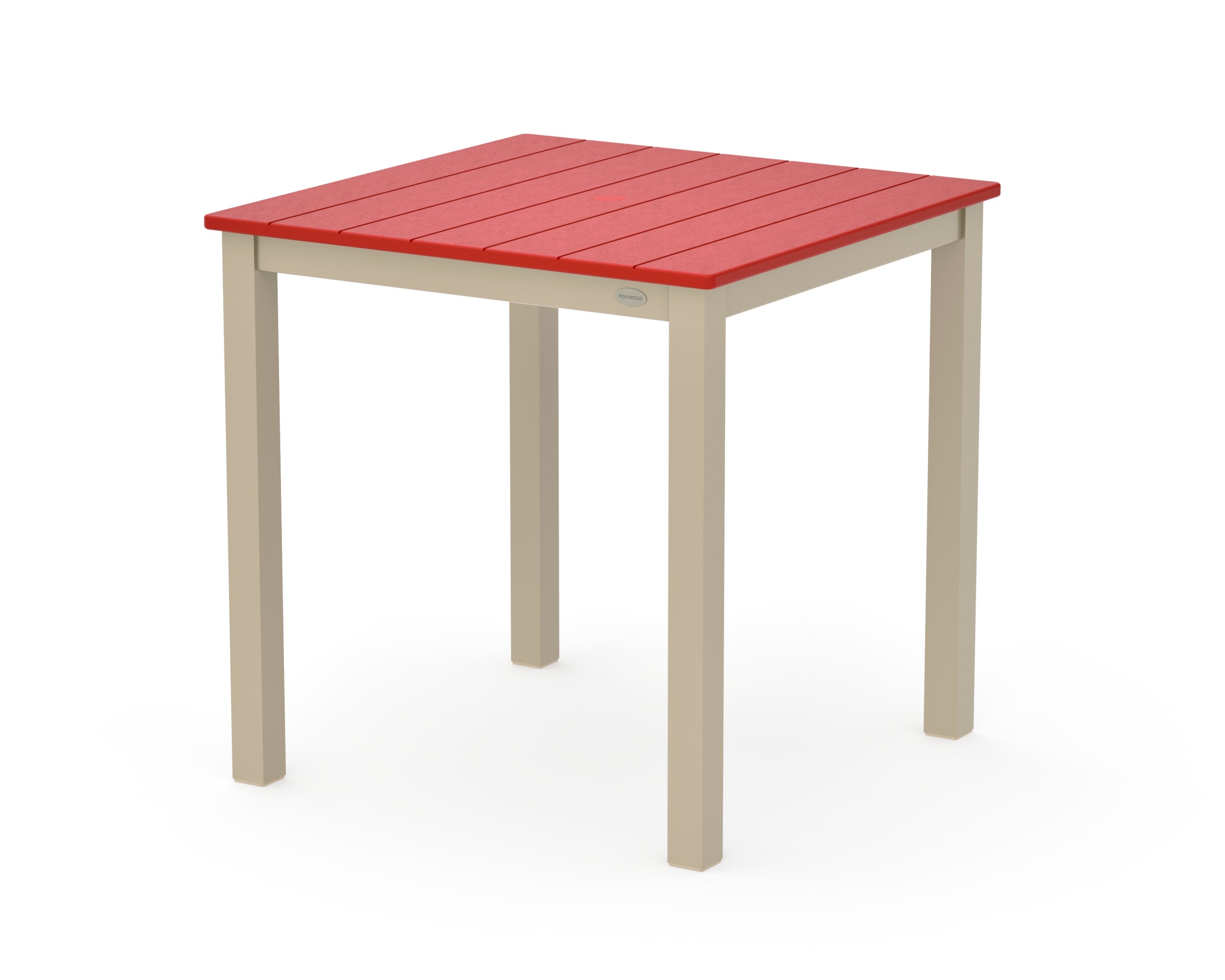 Main Street 30 x 30 Dining Table in Sand / Sunset Red